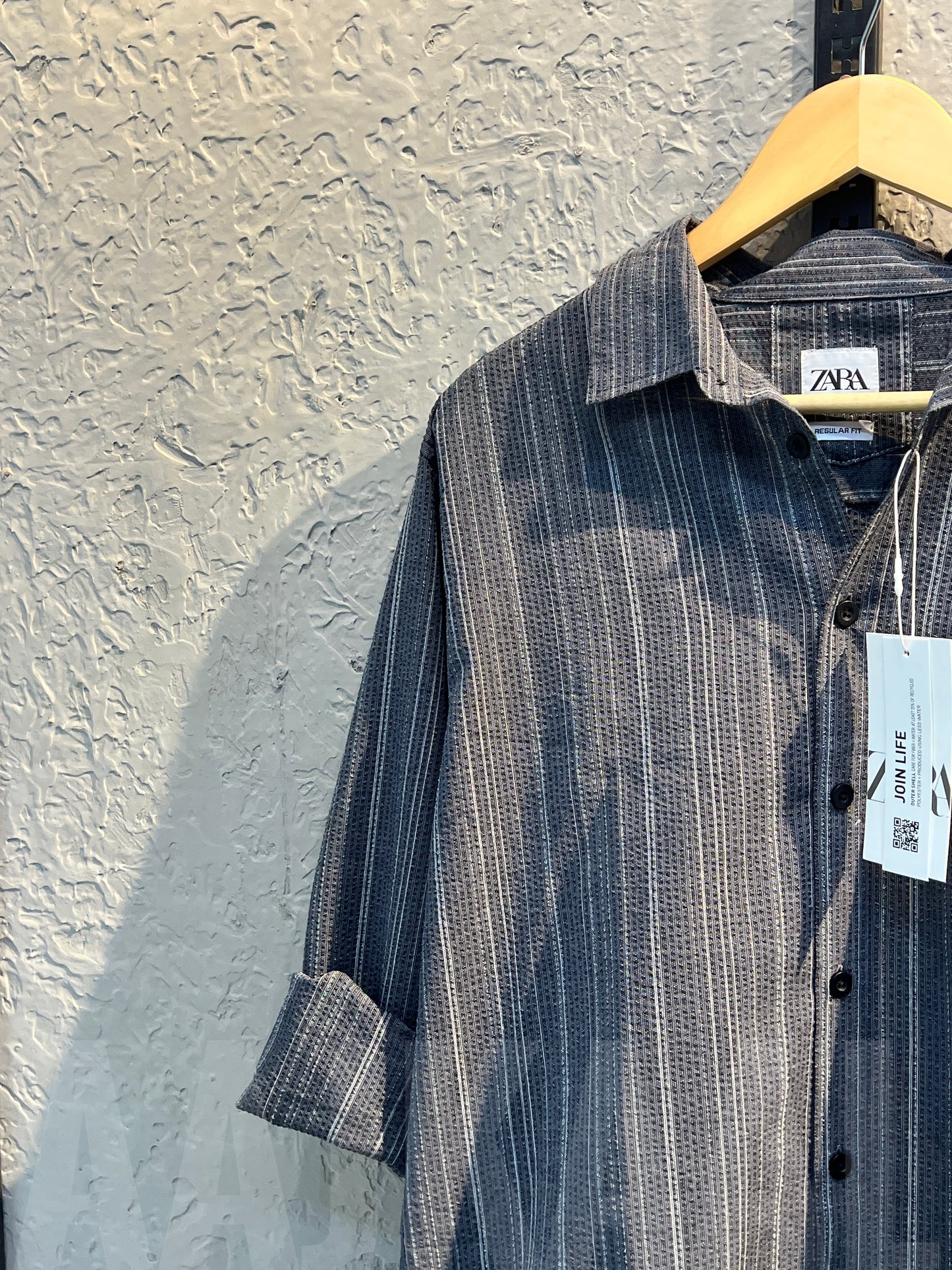 Ambush Grey Stripe Full Sleeve Shirt