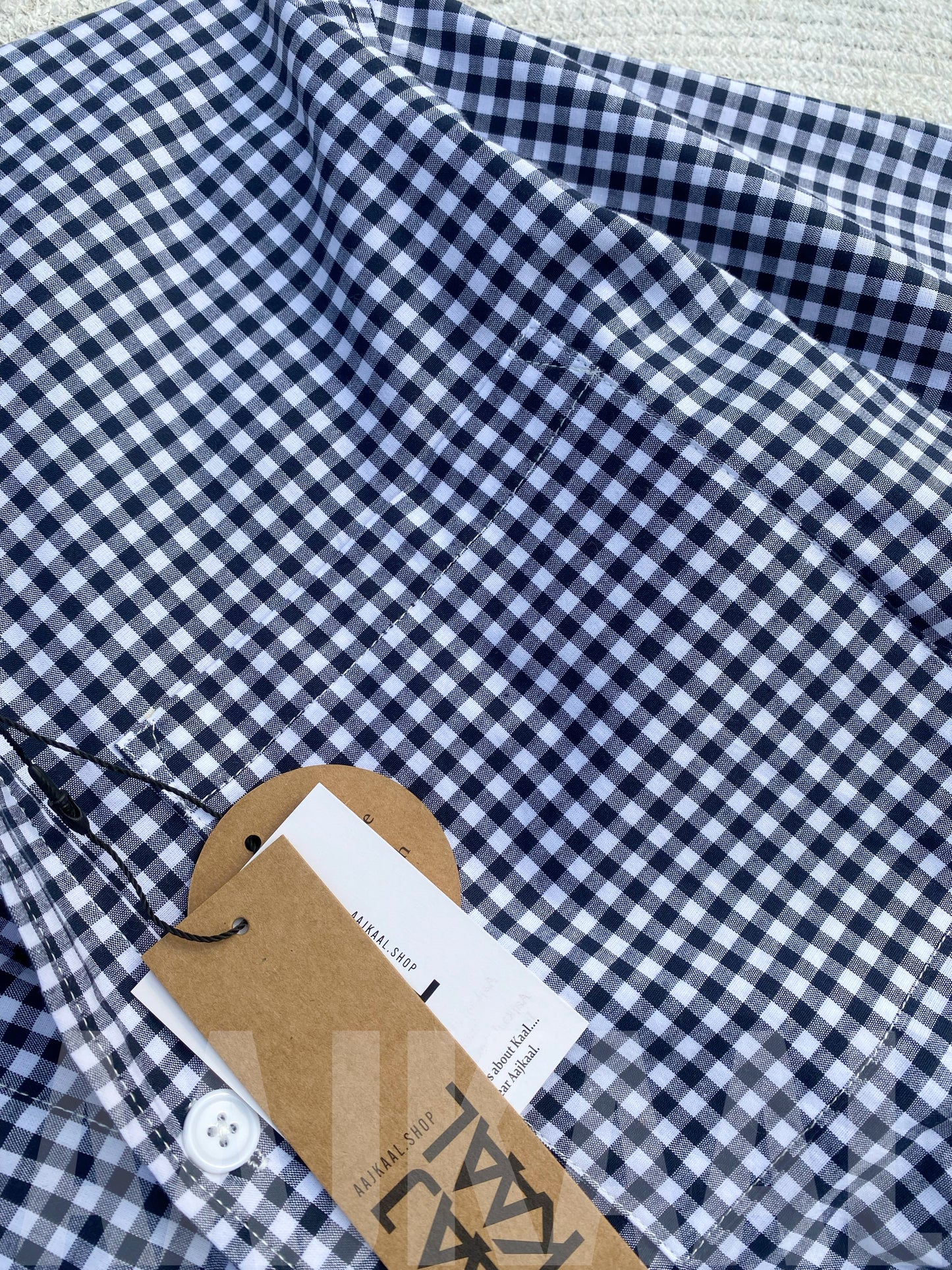 Fancy Black Check Shirt