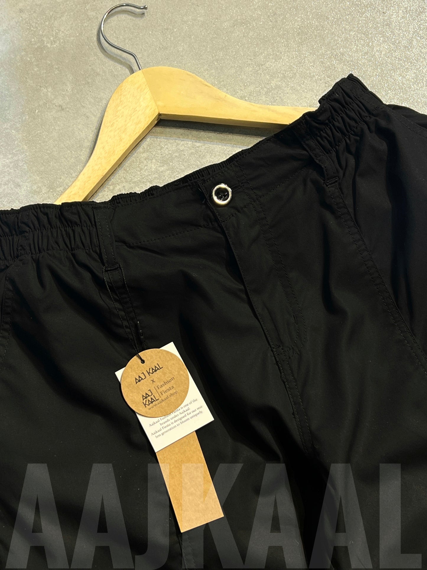 Black Parachute Pant