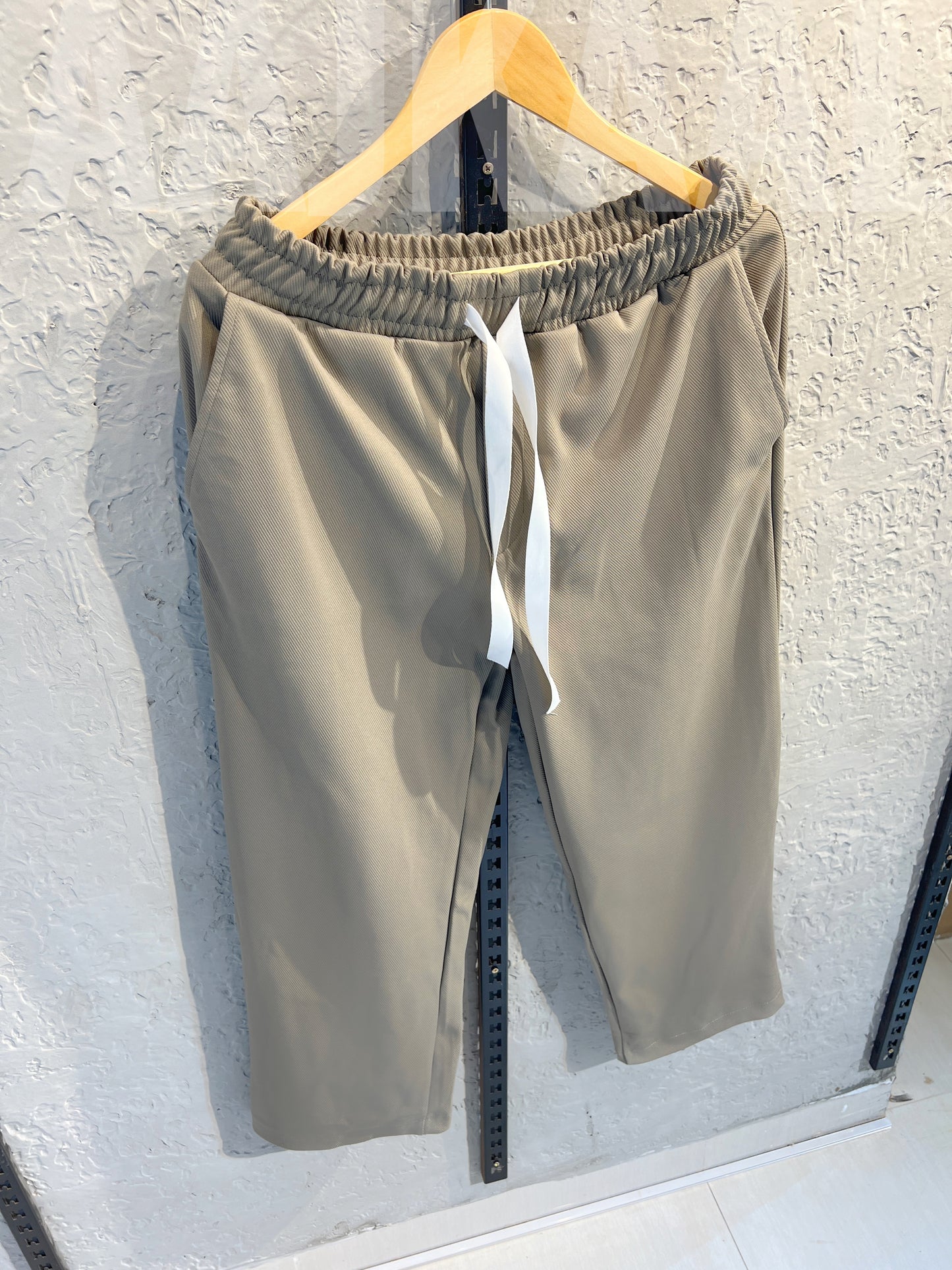Dark Beige Korean Baggy Pant
