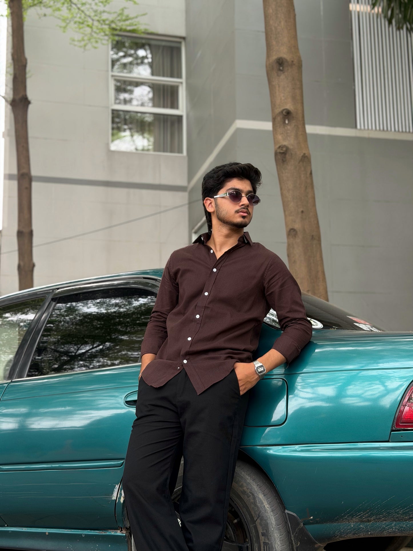 Fancy Coffee Bean Full Sleeve Shirt