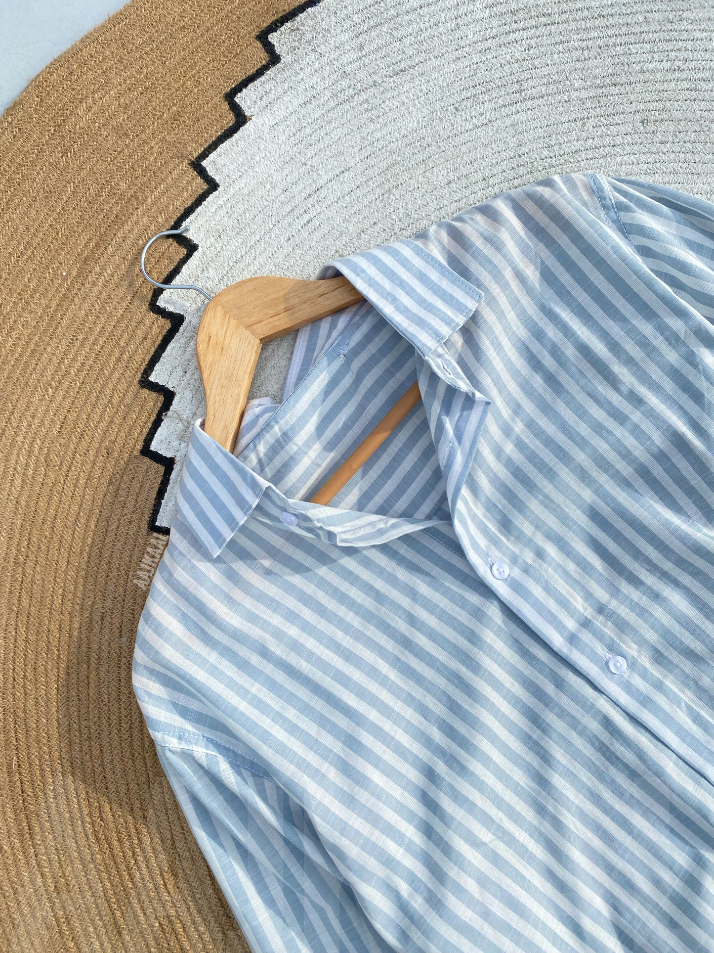 Big Blue Stripe Full Sleeve Shirt