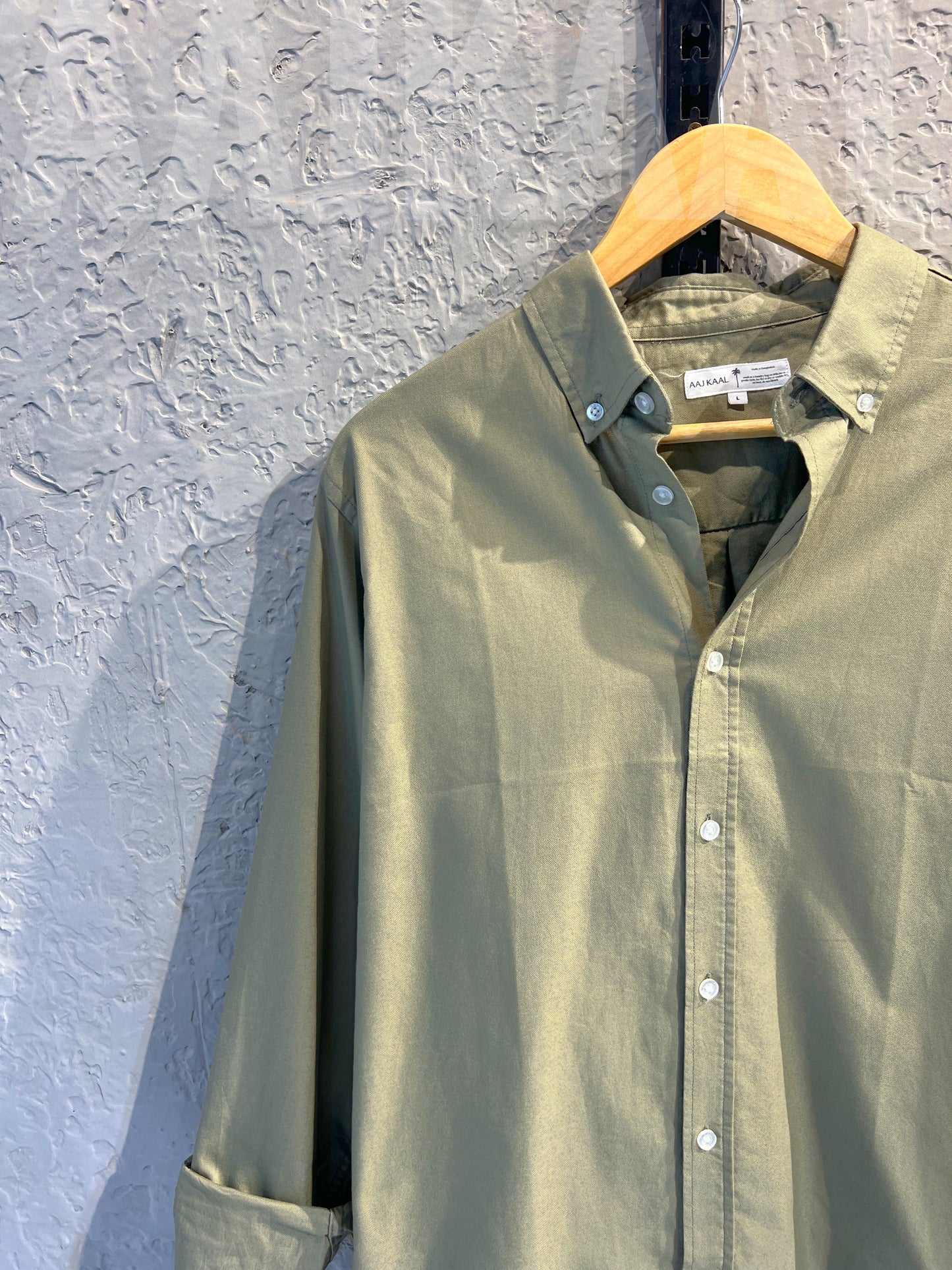 Oxford Olive Full Sleeve Shirt