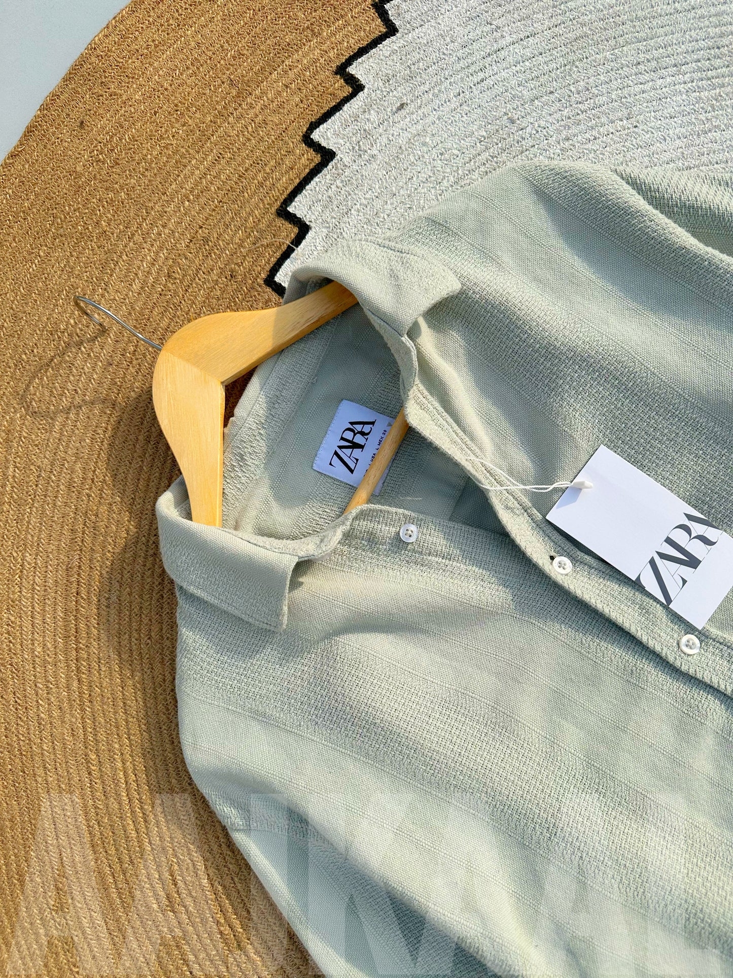 Textured Olive Full Sleeve Shirt