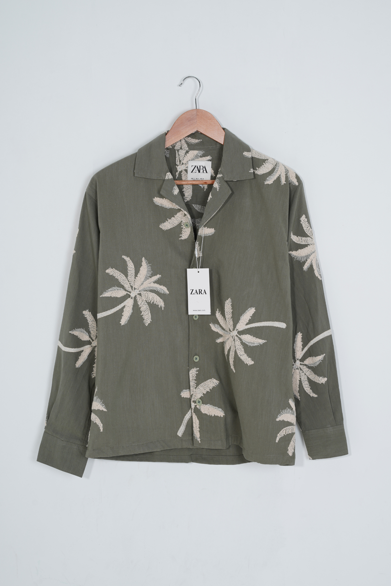 Olive Oversized Full Sleeve Shirt