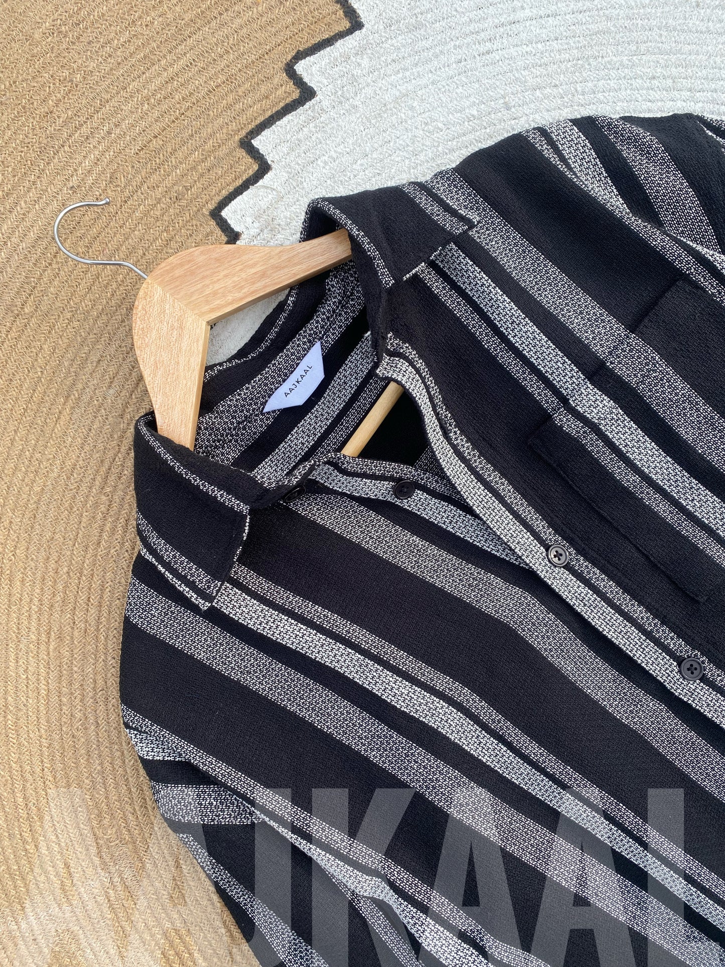 Black Dropshoulder Full Sleeve Shirt