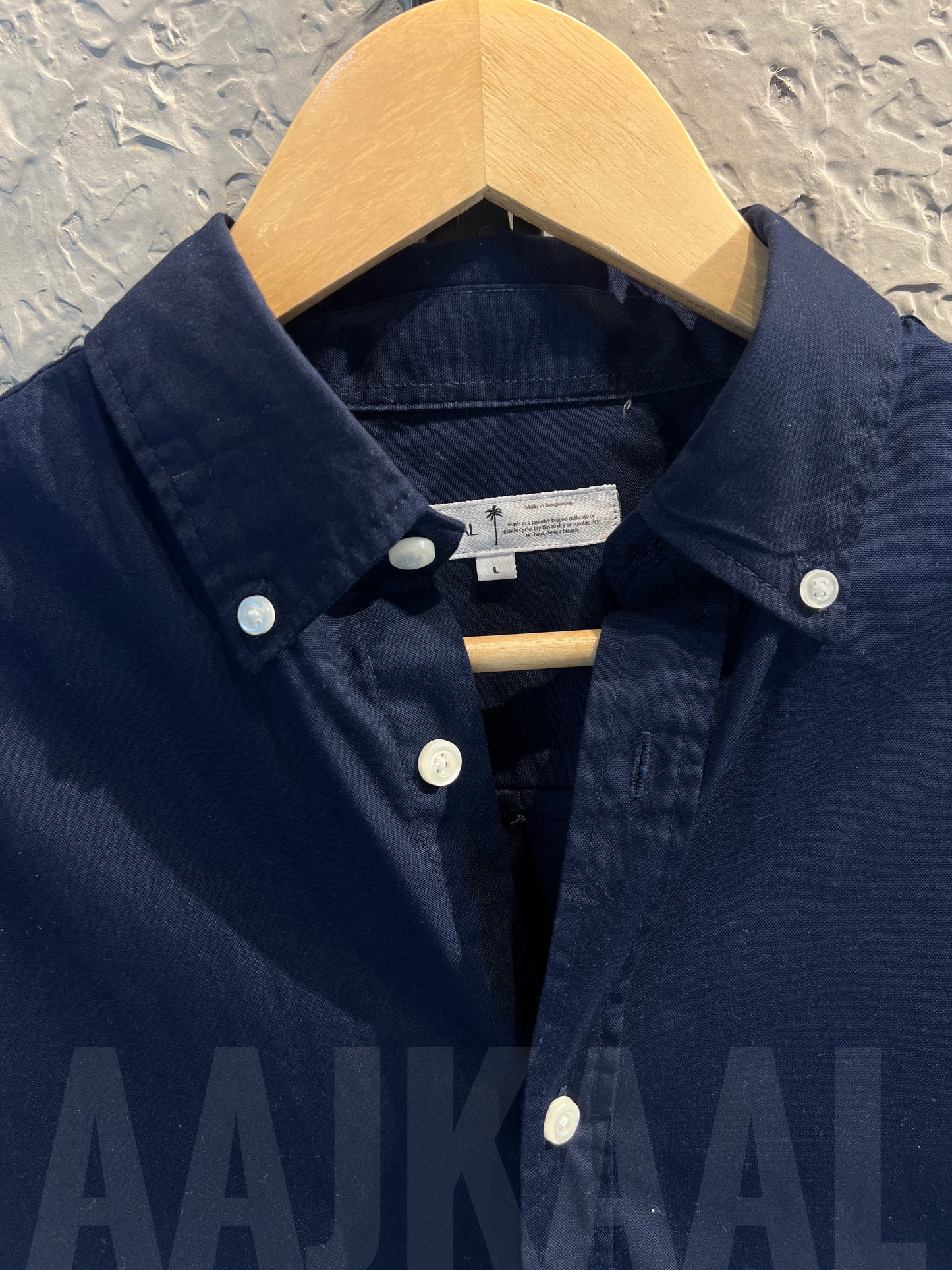 Oxford Navy Blue Full Sleeve Shirt