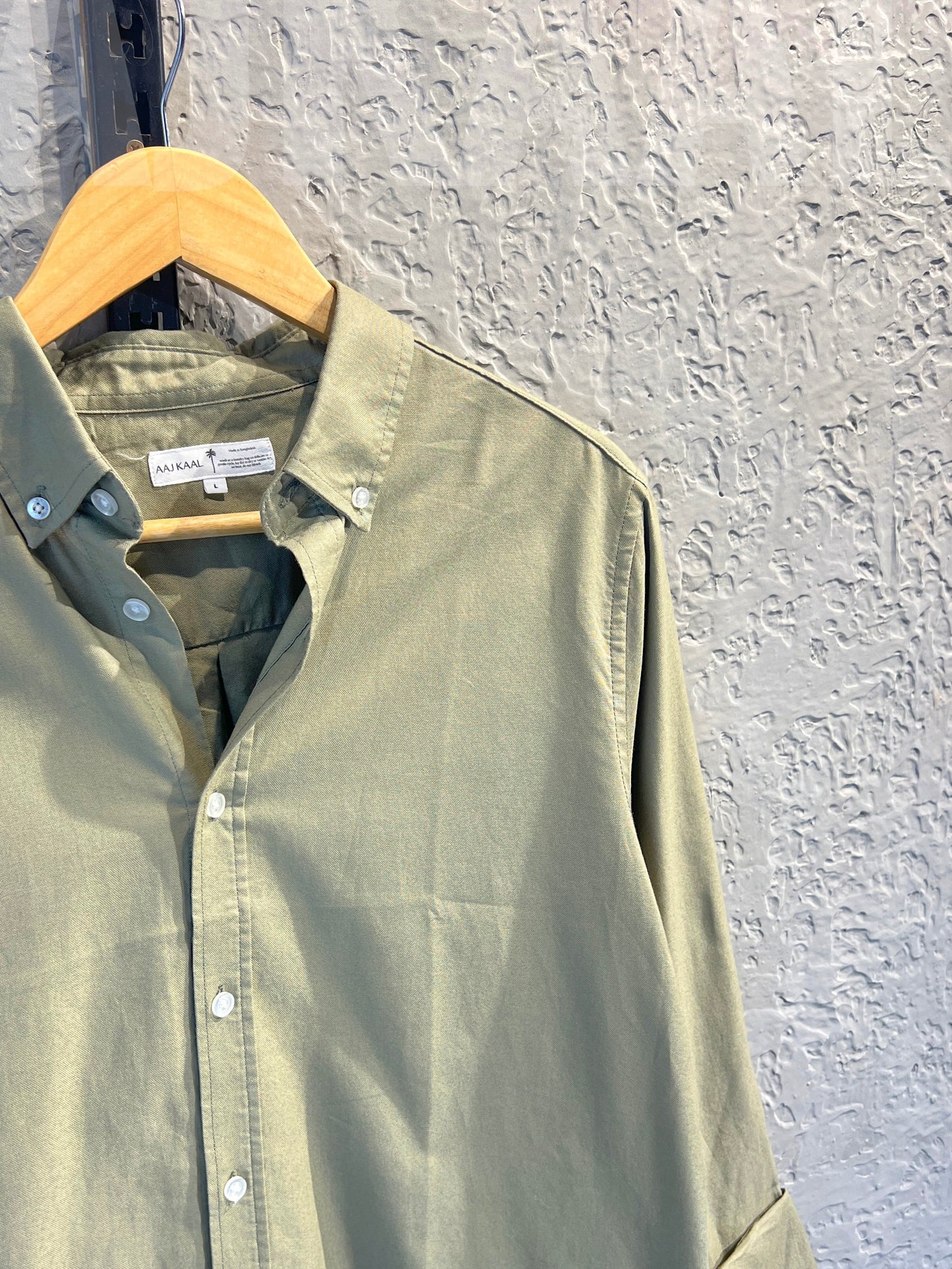 Oxford Olive Full Sleeve Shirt