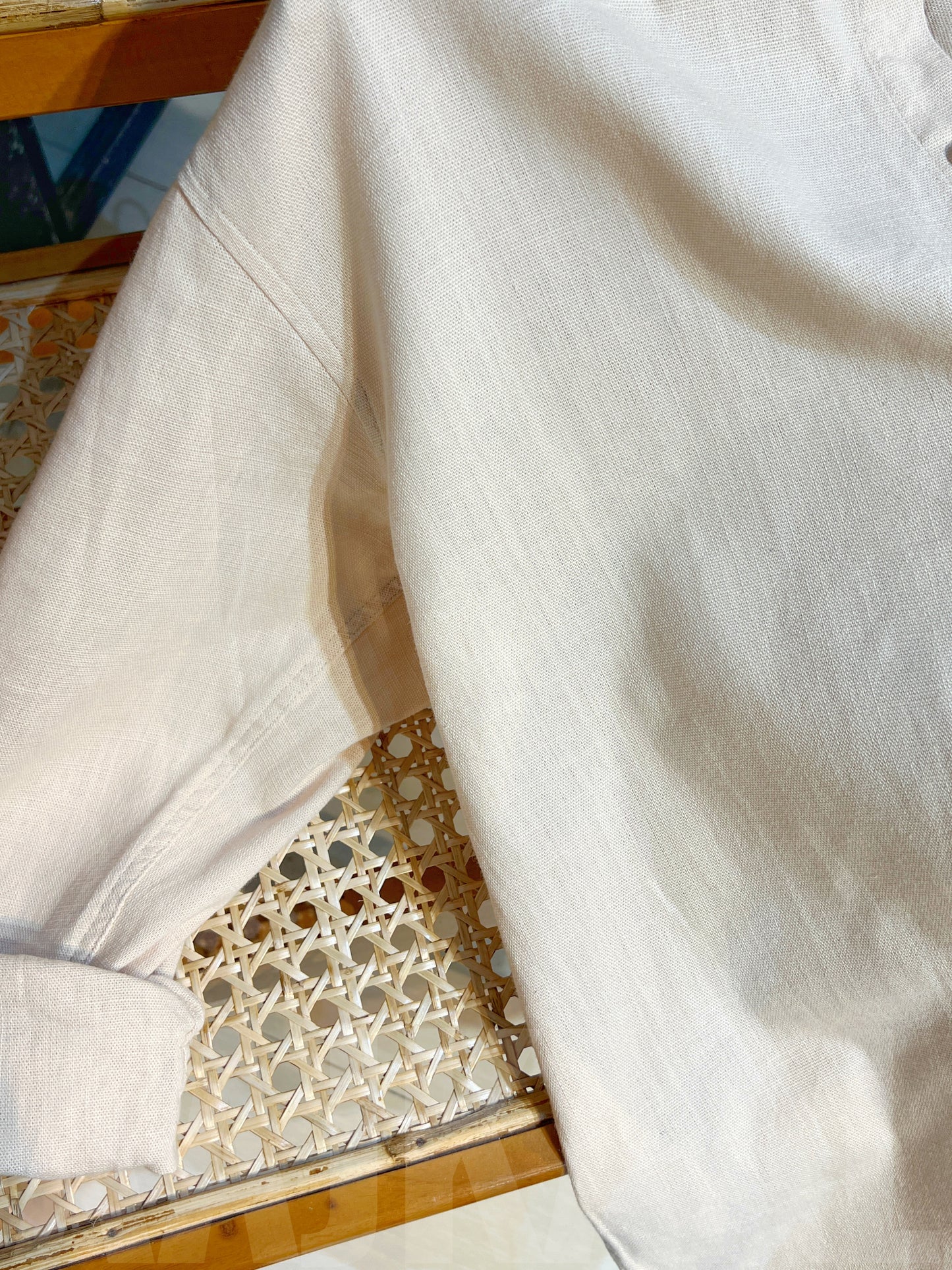 Linen Off-white Full Sleeve Shirt