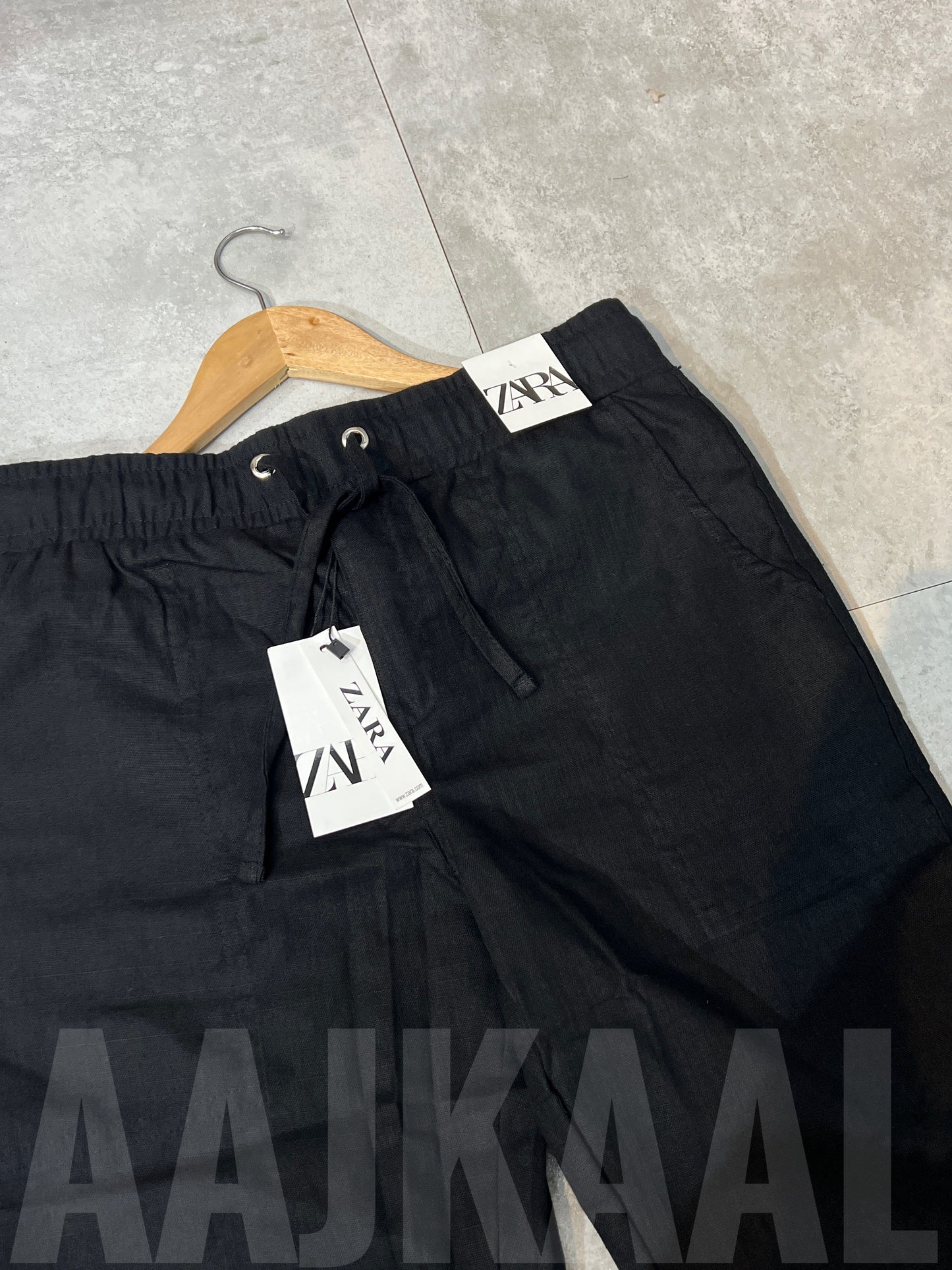 Black Remi Cotton Trouser