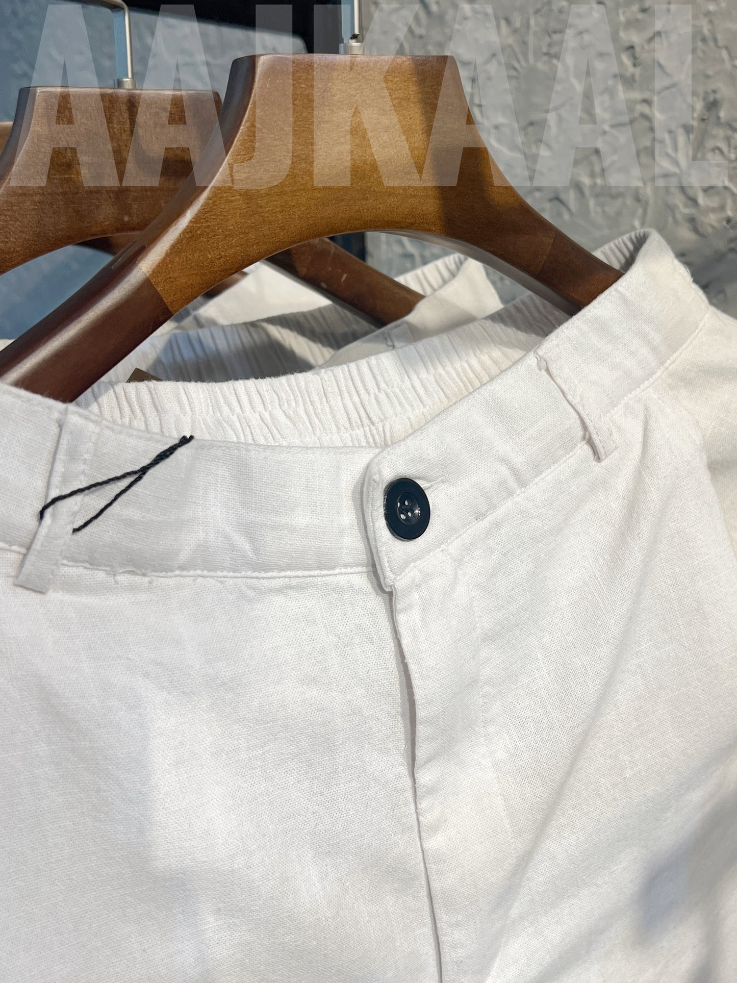 White Linen Baggy Pant