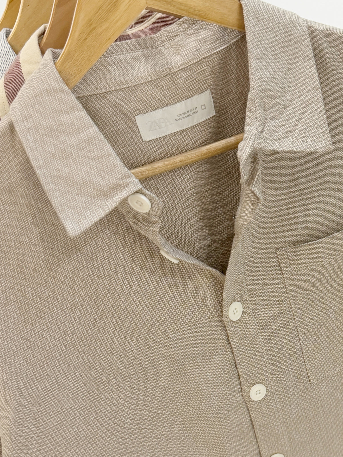 The Drape Shirt - Linen Beige.