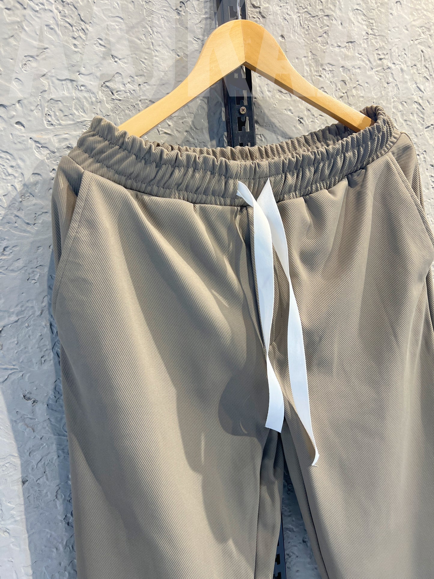 Dark Beige Korean Baggy Pant