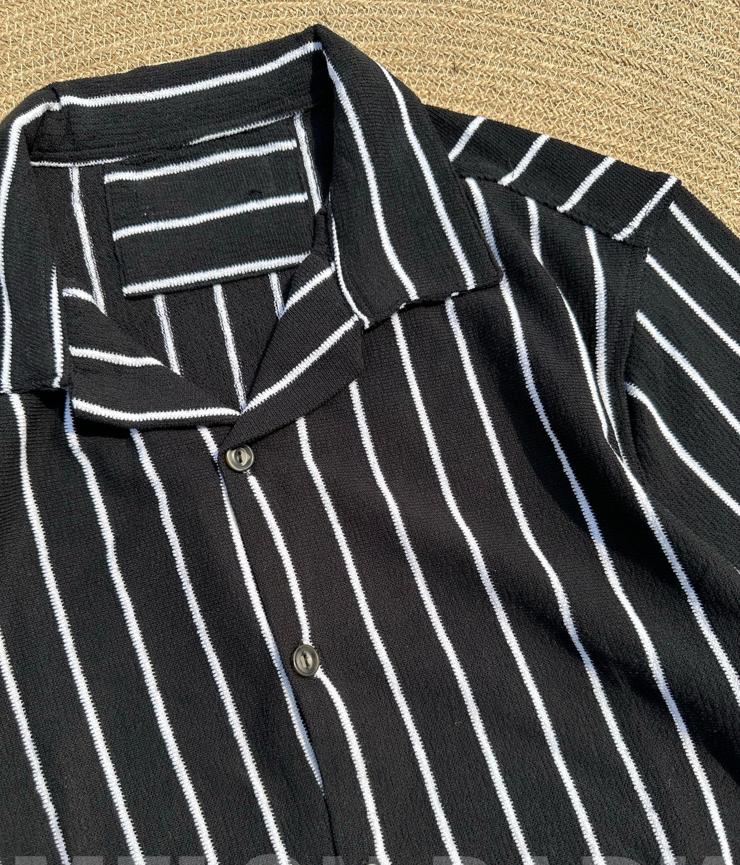 Black Fiesta Cuban Shirt