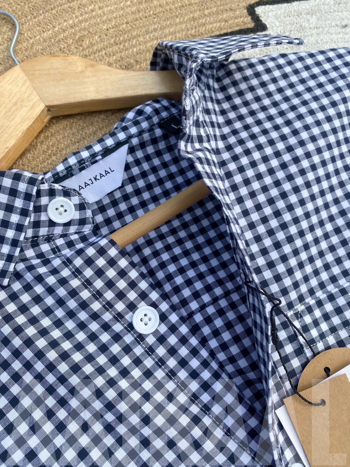 Fancy Black Check Shirt