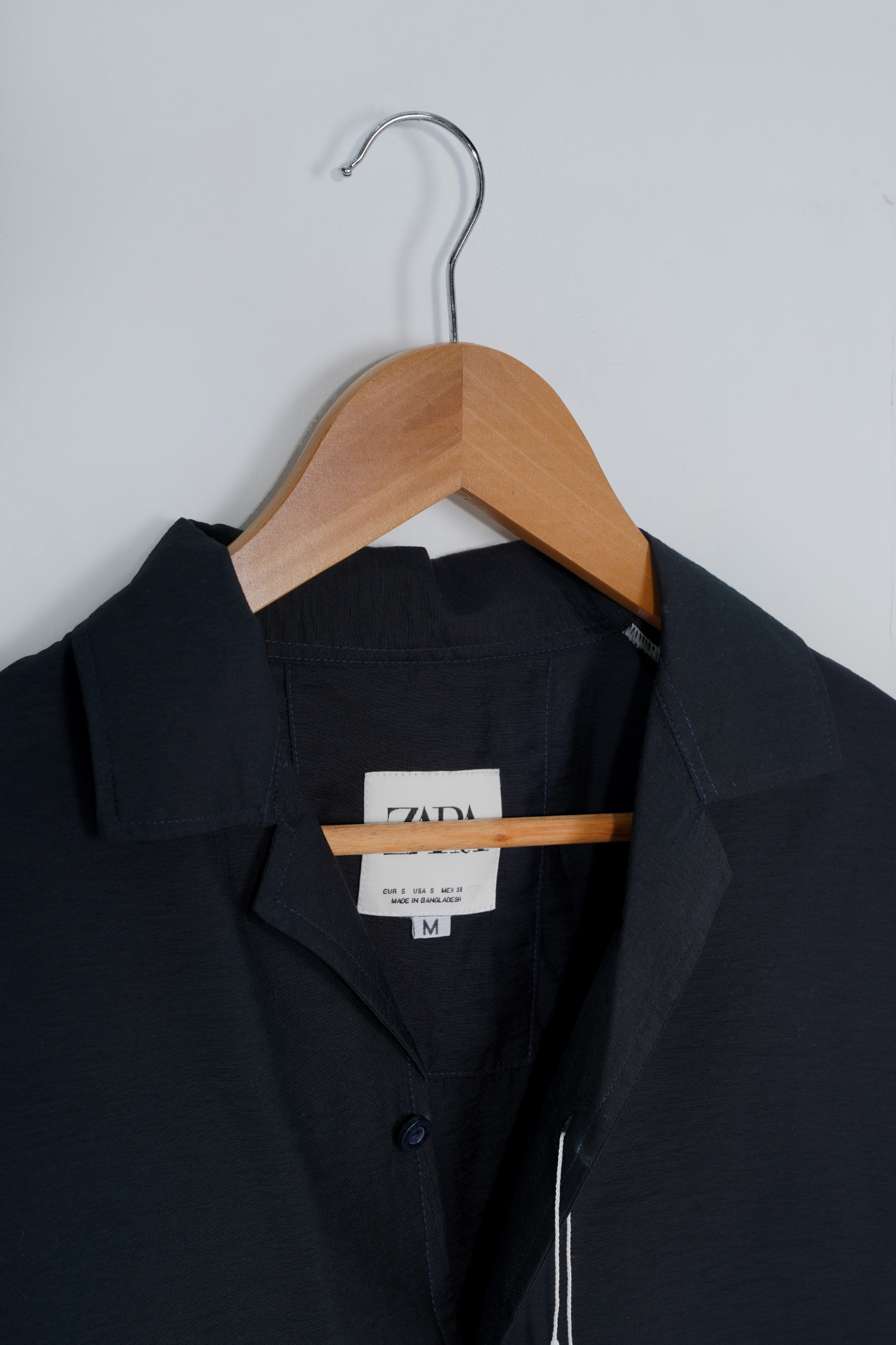 Blueish Black Oversized Full Sleeve Shirt