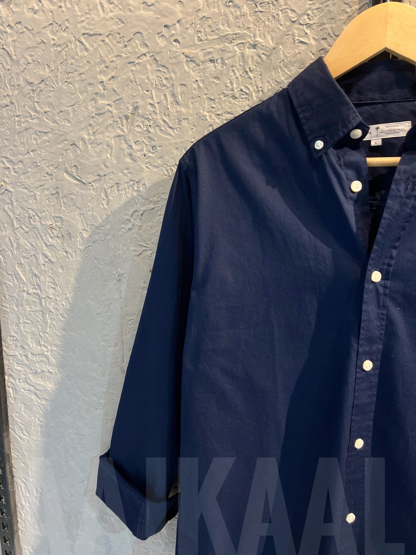 Oxford Navy Blue Full Sleeve Shirt