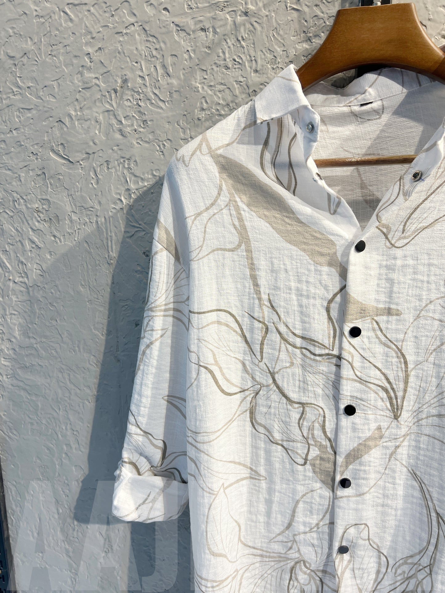 Printed White Full Sleeve Shirt