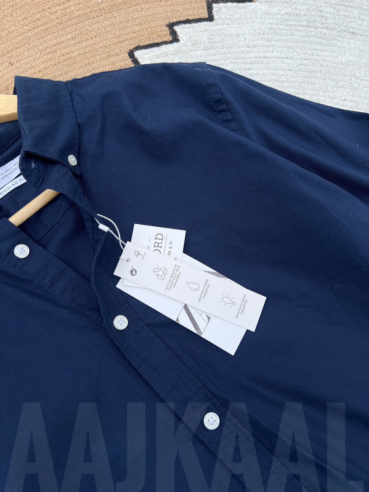Oxford Navy Blue Full Sleeve Shirt