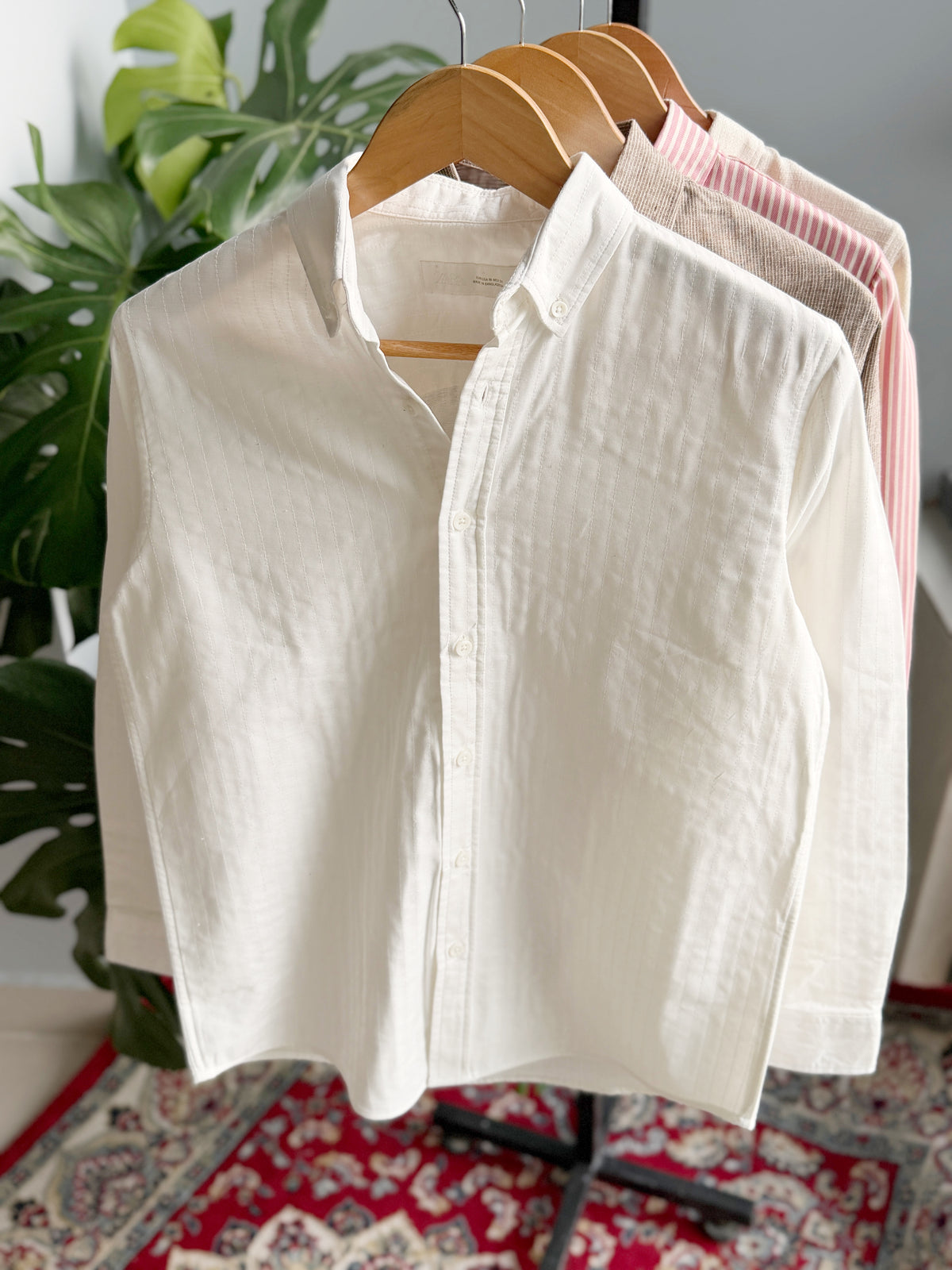 The Textured Regular - Cloud White.