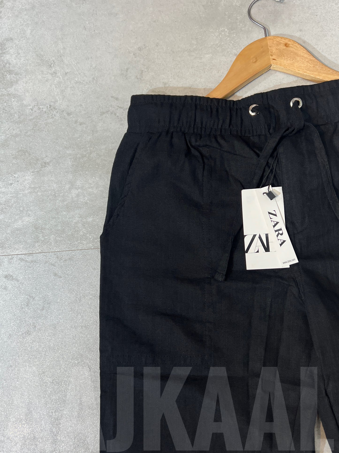 Black Remi Cotton Trouser