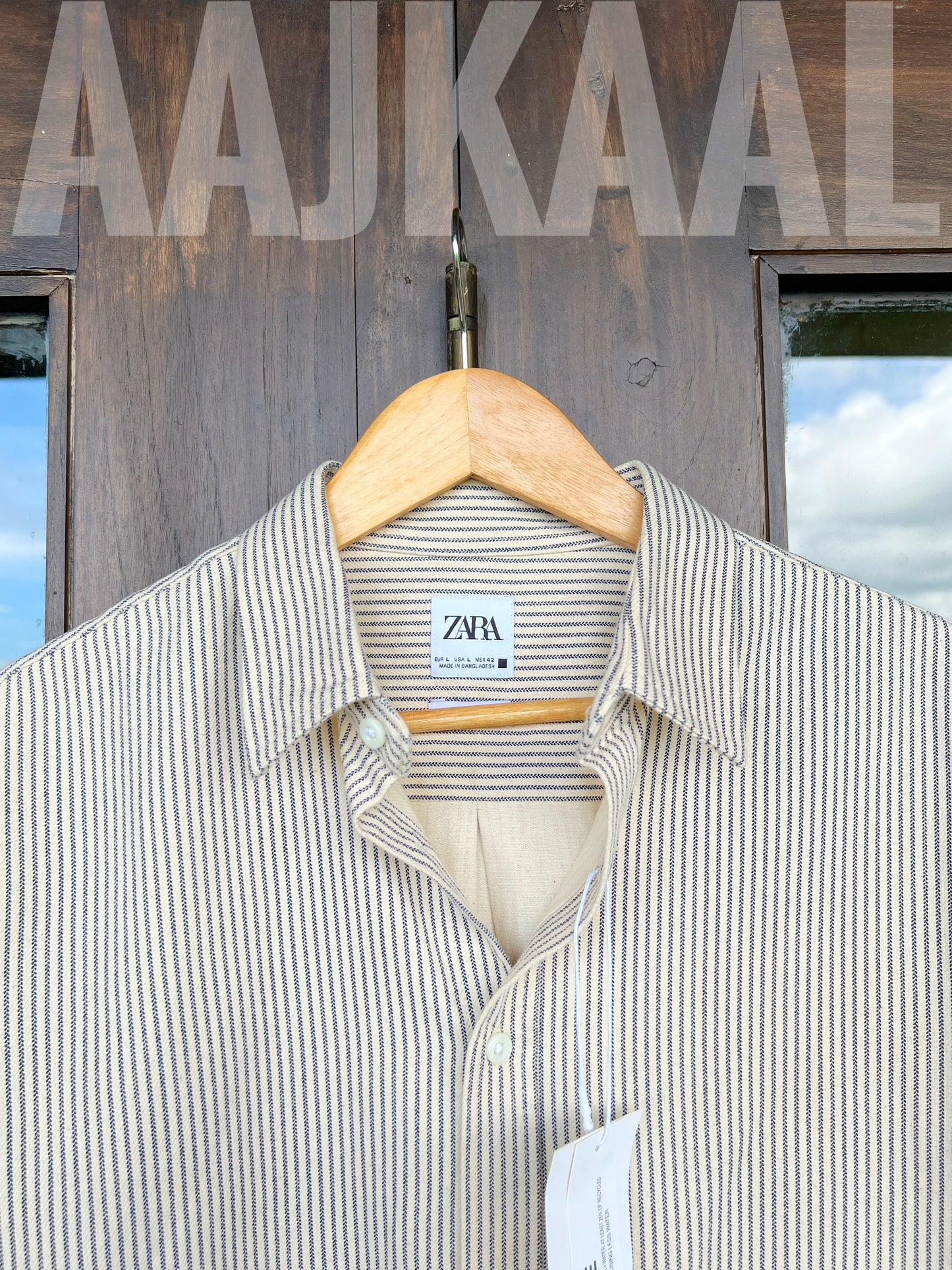 Off-white Gentle Stripe Full Sleeve Shirt