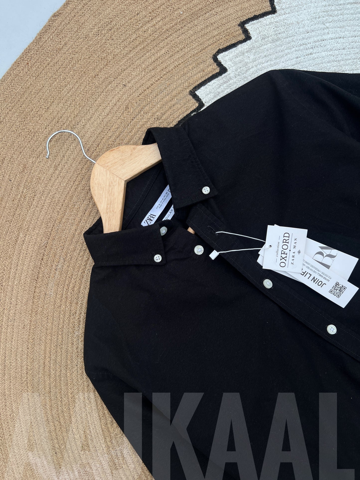 Oxford Black Full Sleeve Shirt