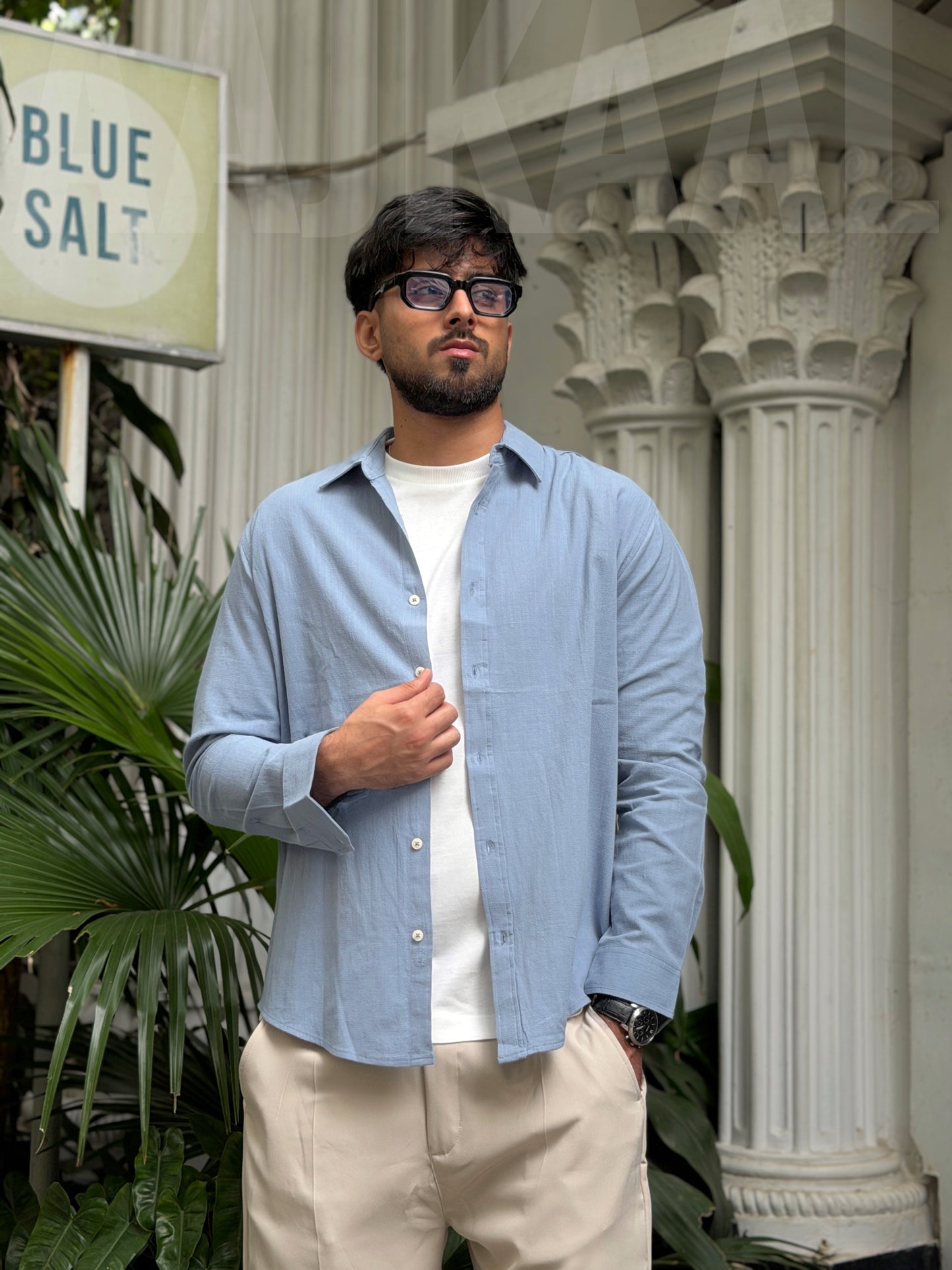 Blue Salt Gentle Craft Full Sleeve Shirt