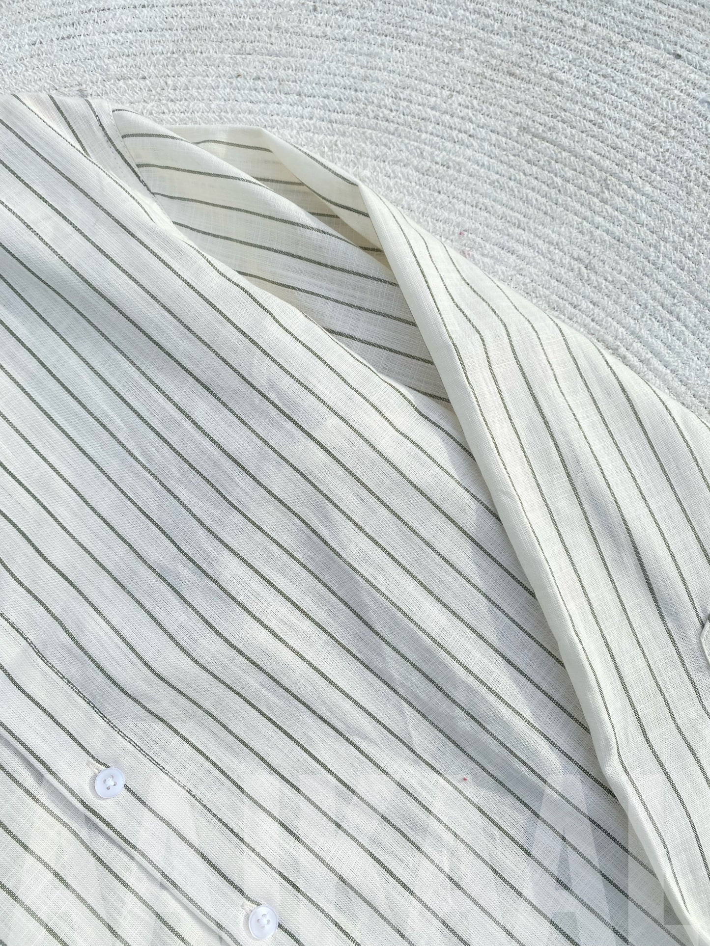 Fancy White Stripe Full Sleeve Shirt