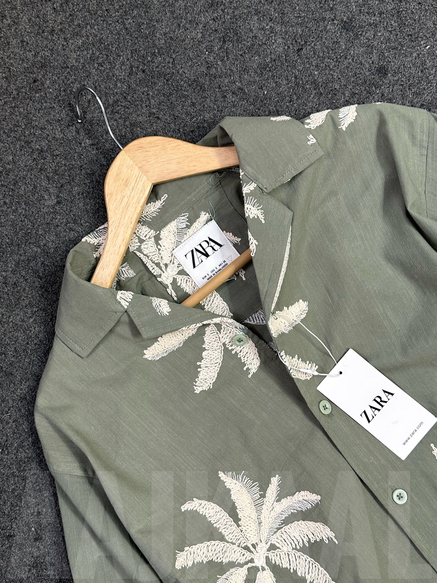 Olive Oversized Full Sleeve Shirt