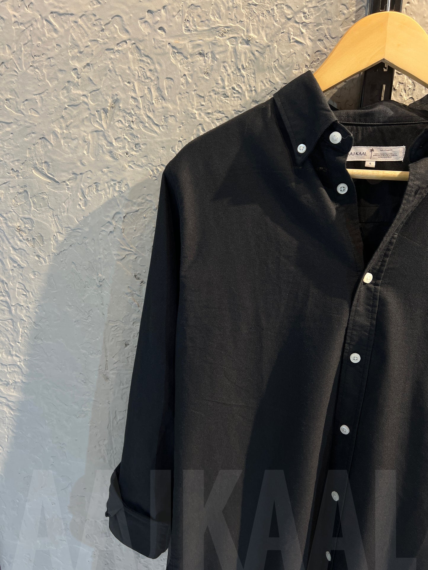 Oxford Black Full Sleeve Shirt