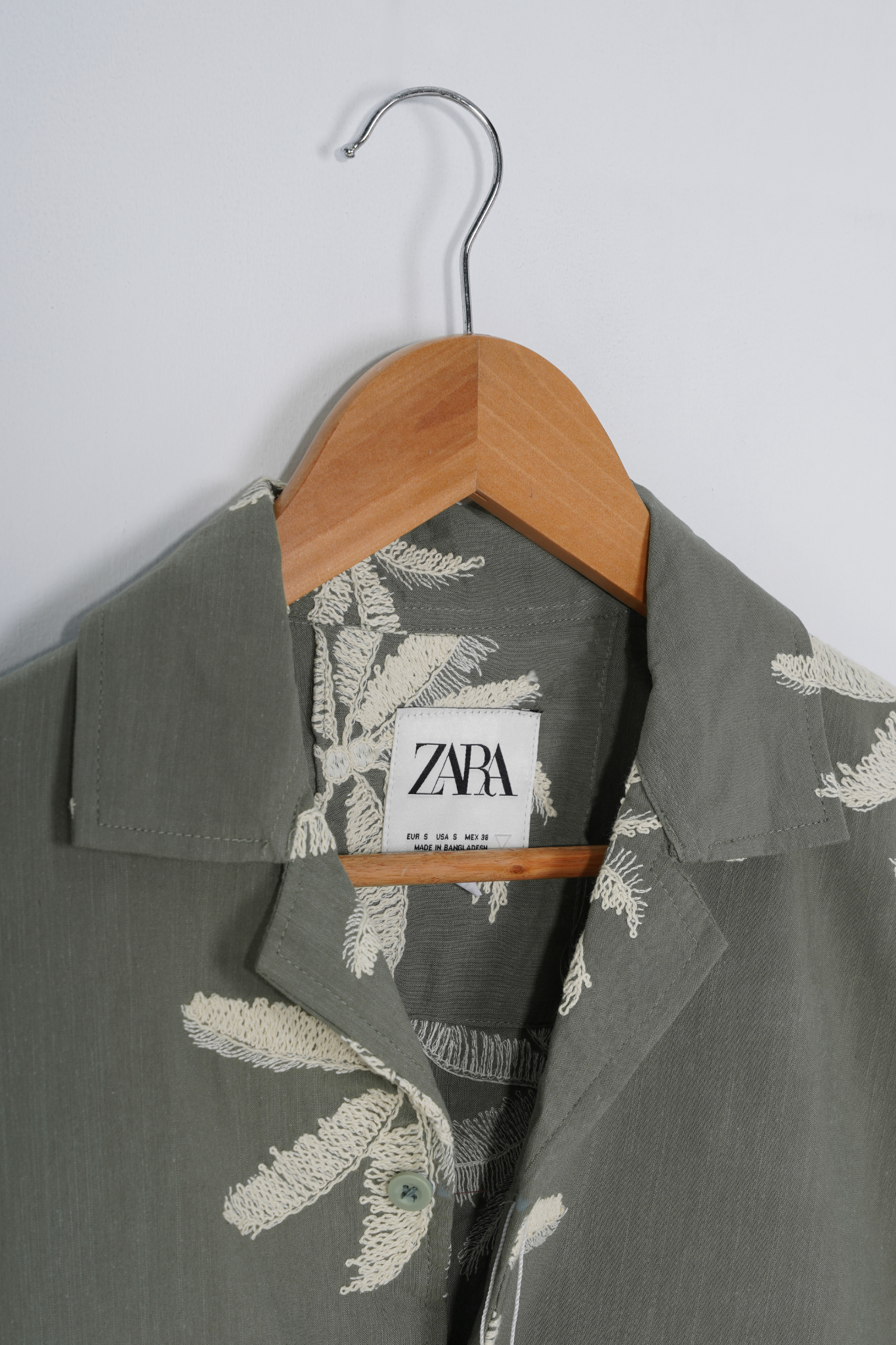 Olive Oversized Full Sleeve Shirt