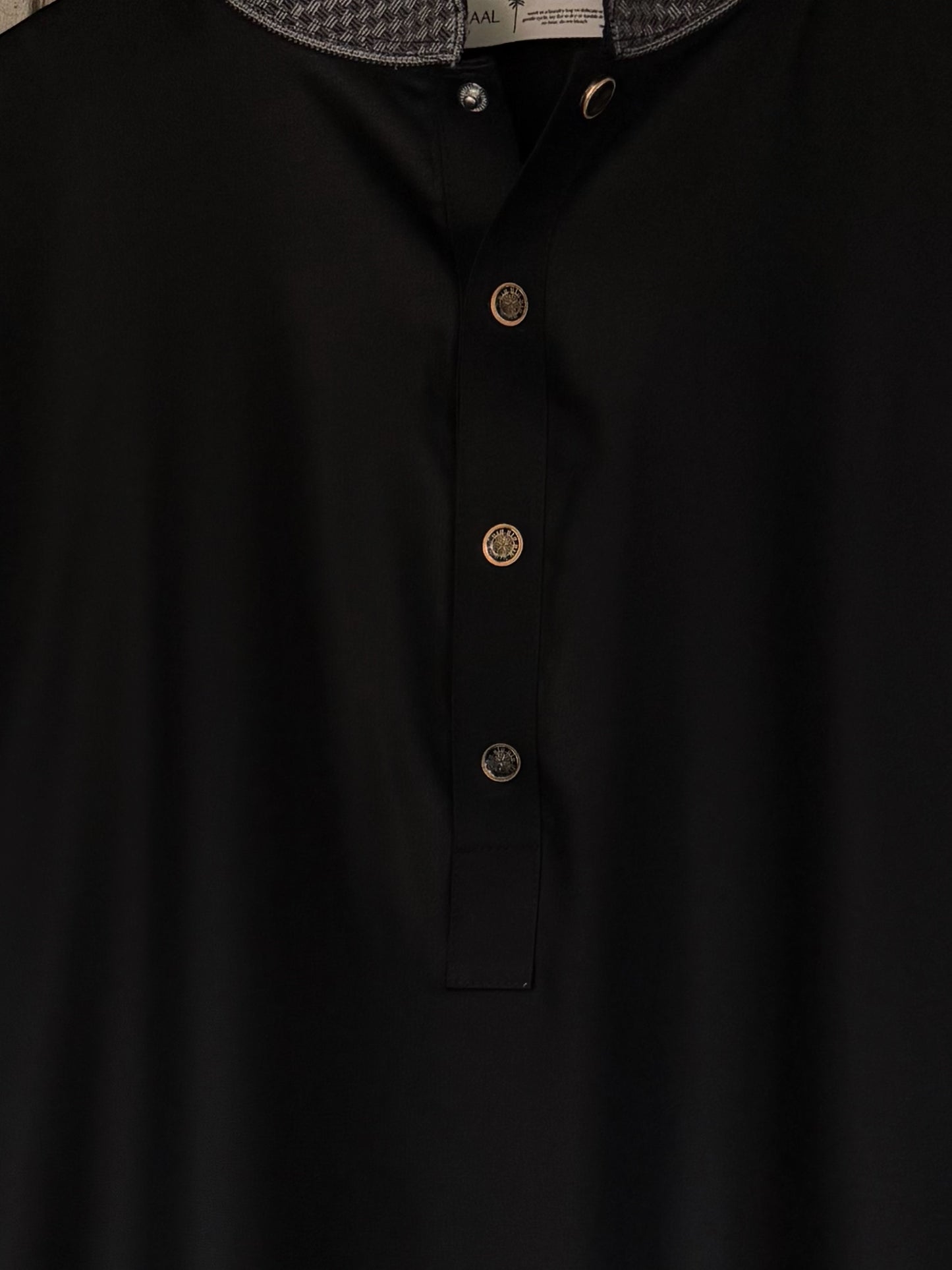 Black Elegant Embroidered Panjabi