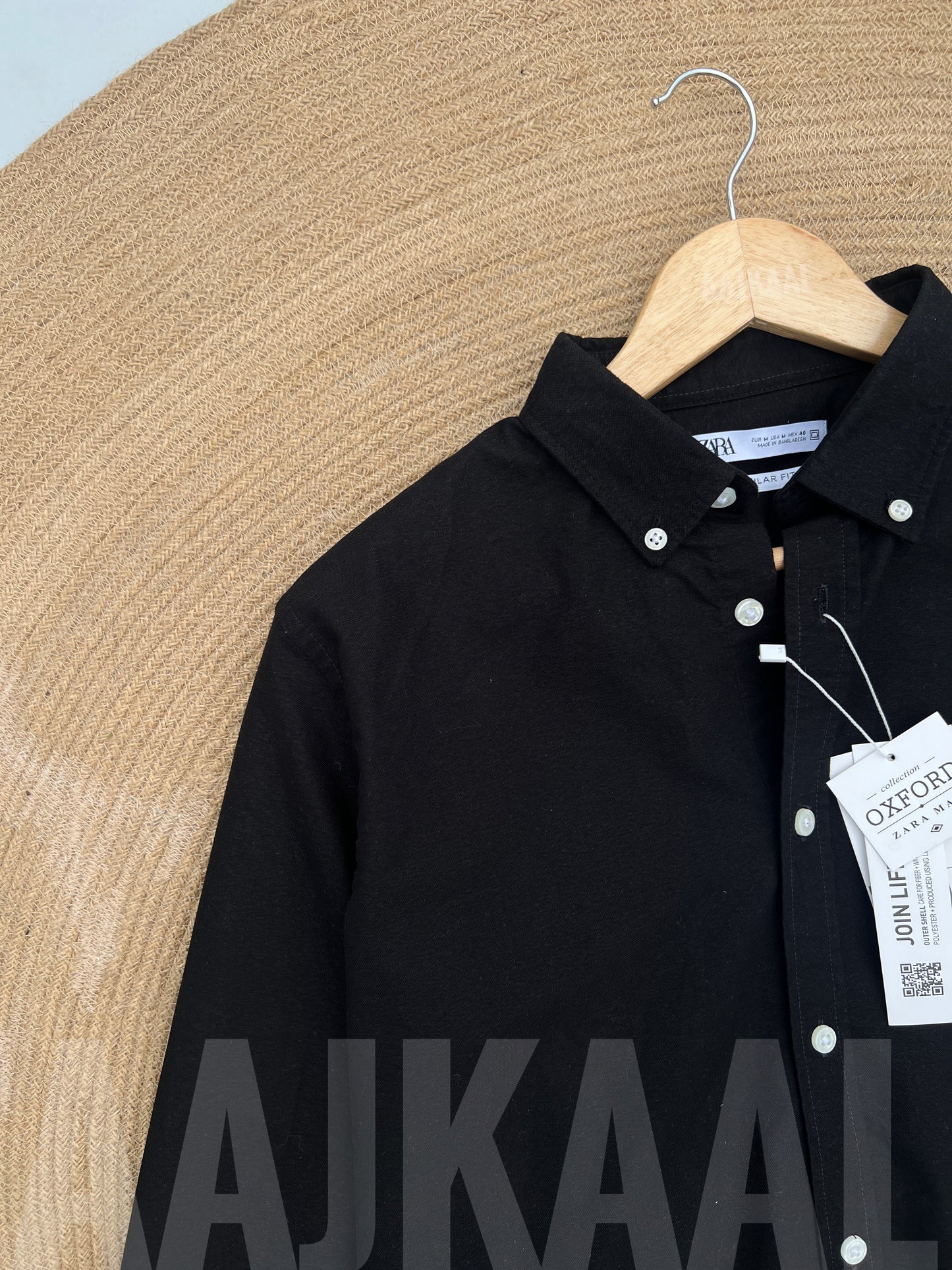 Oxford Black Full Sleeve Shirt