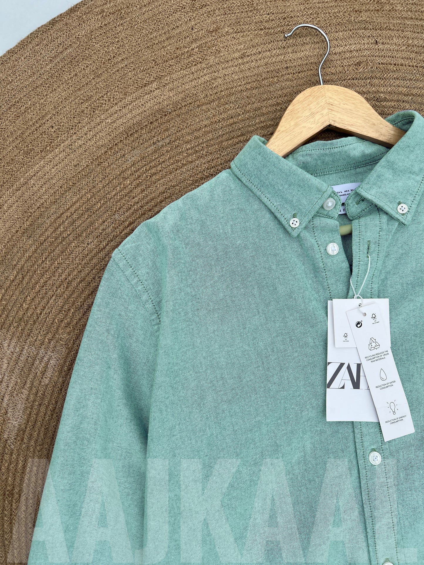 Oxford Mint Full Sleeve Shirt