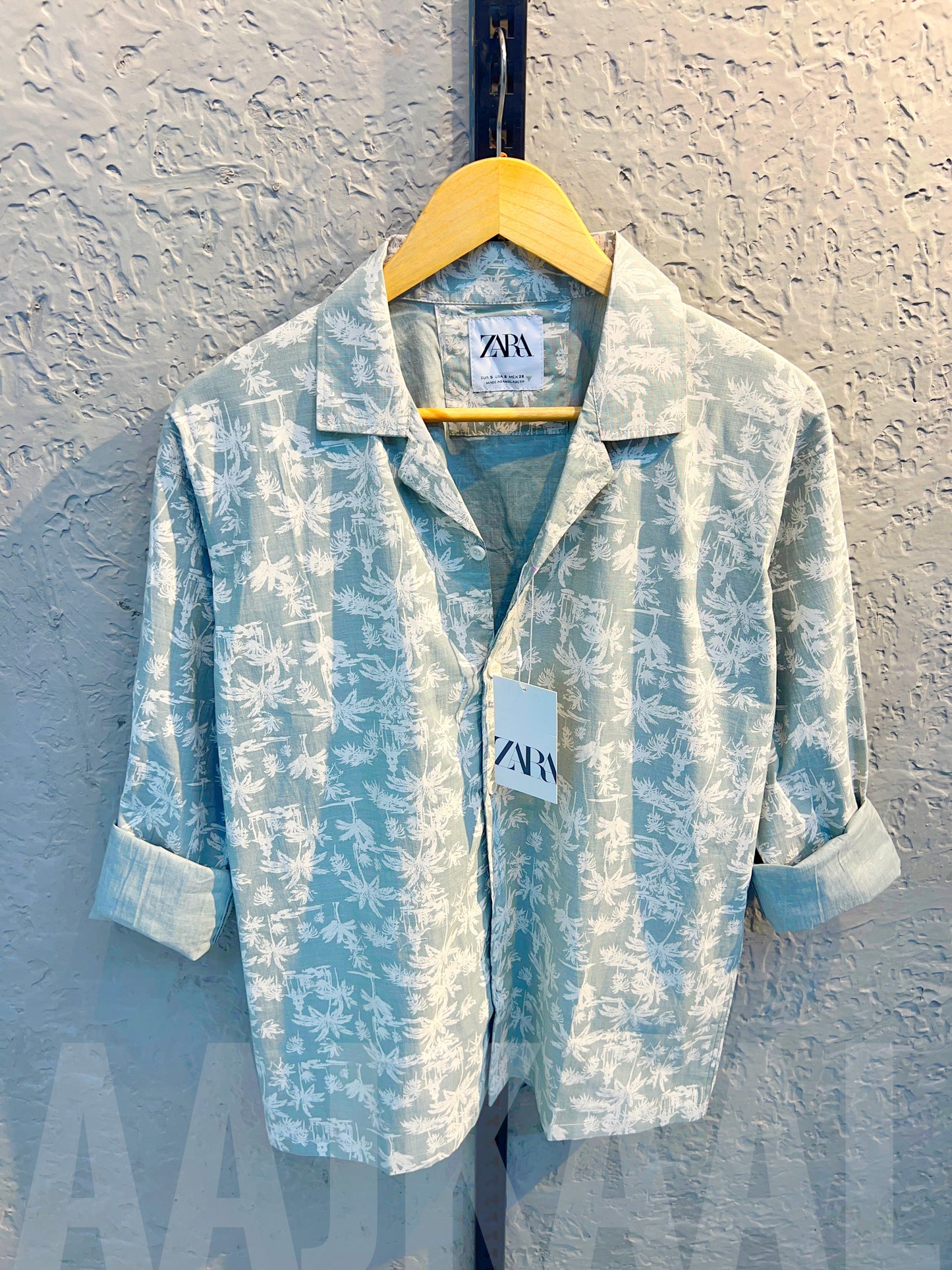 Sea Green Linen Oversized Shirt