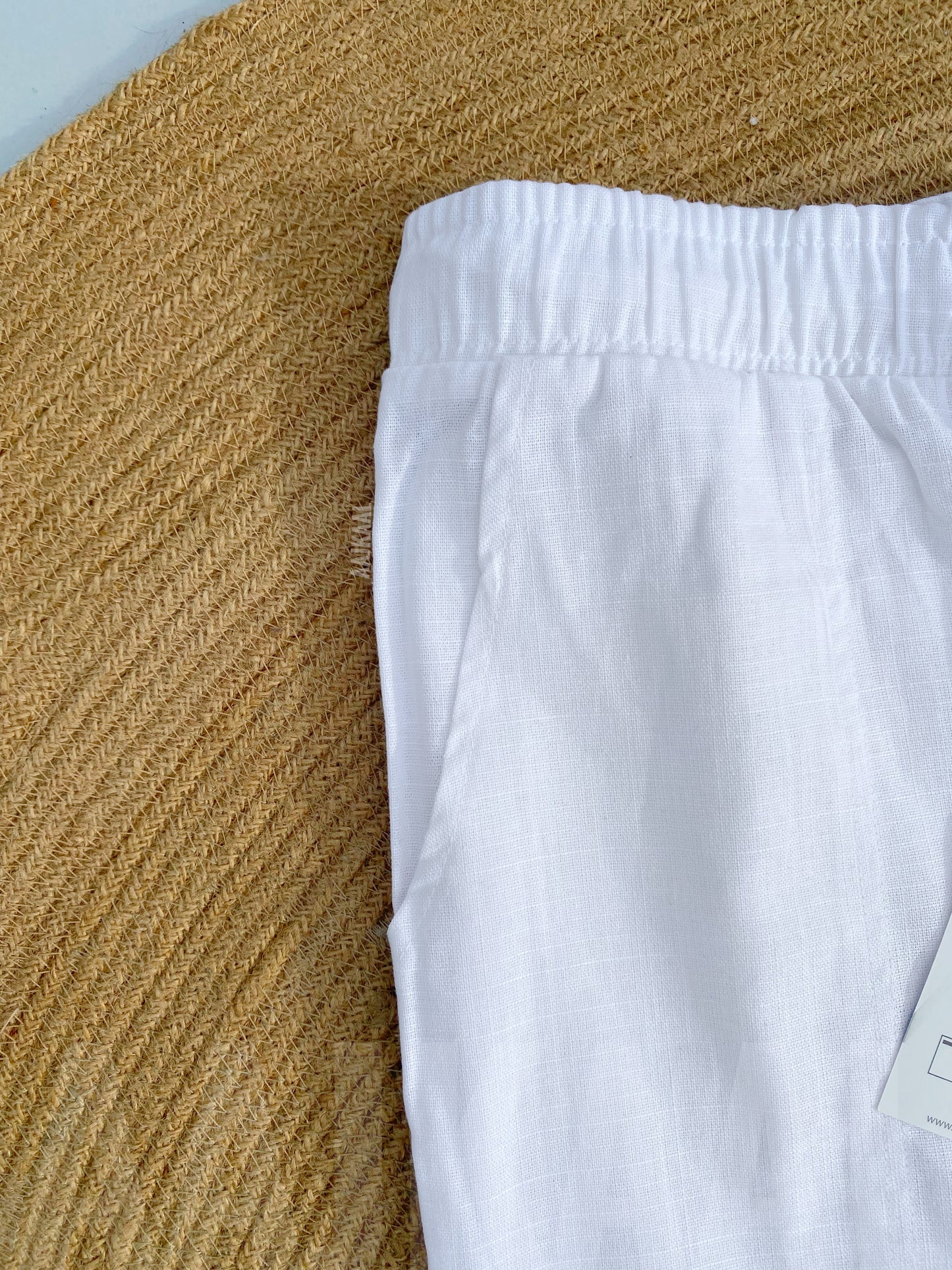 White Remi Cotton Trouser