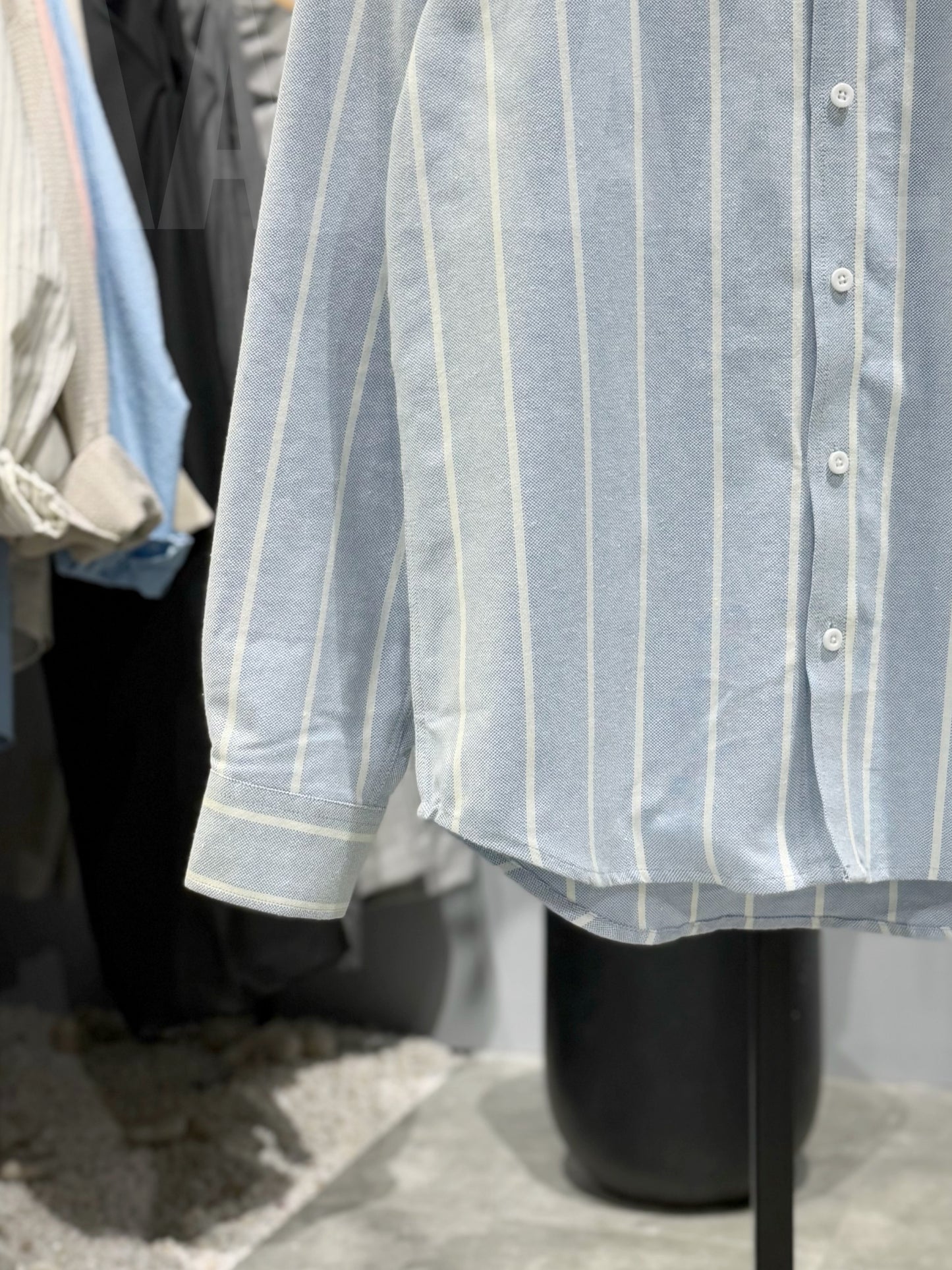 Fancy Sky Blue Stripe Full Sleeve Shirt