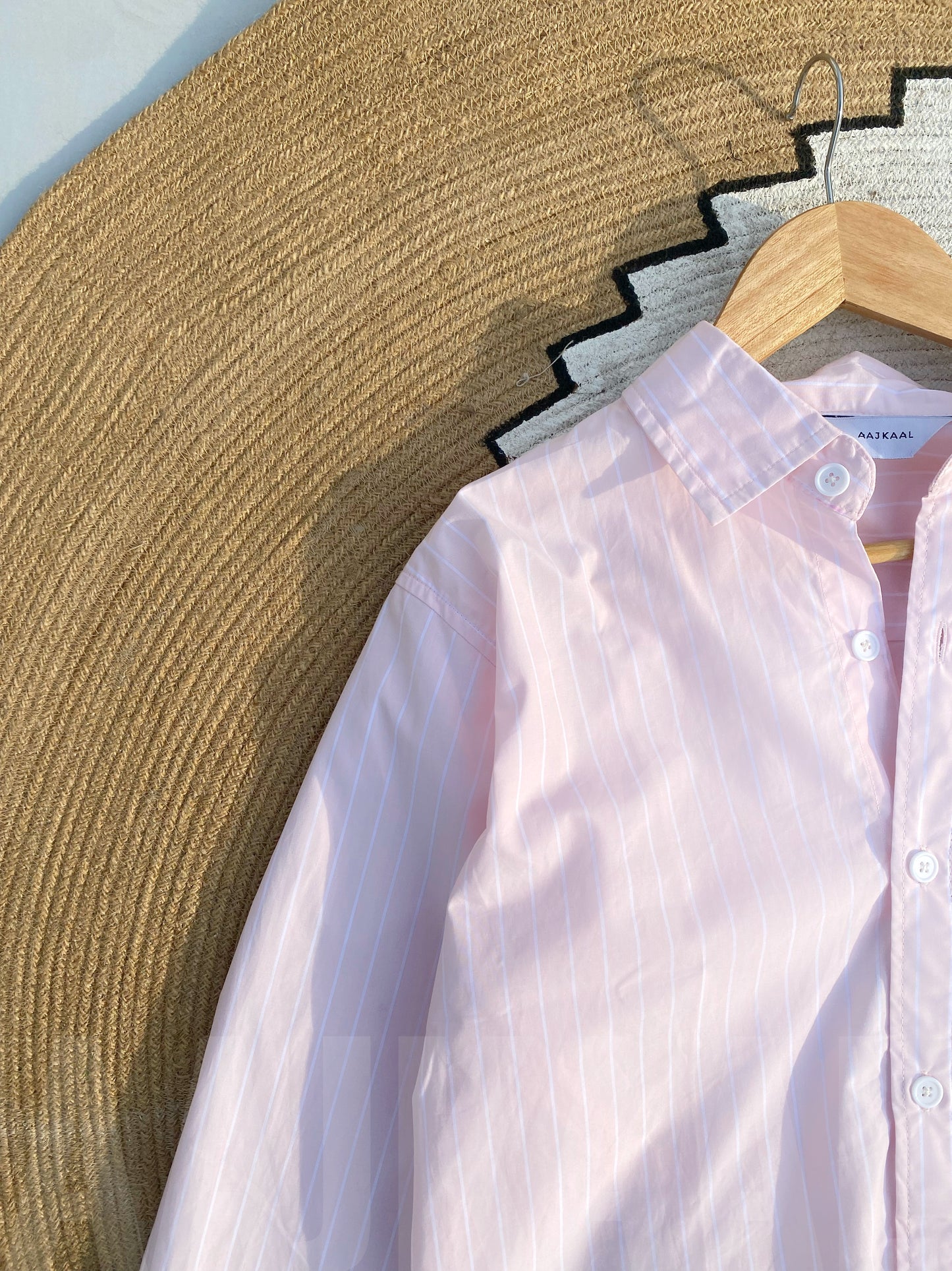 Fancy Baby Pink Full Sleeve Shirt