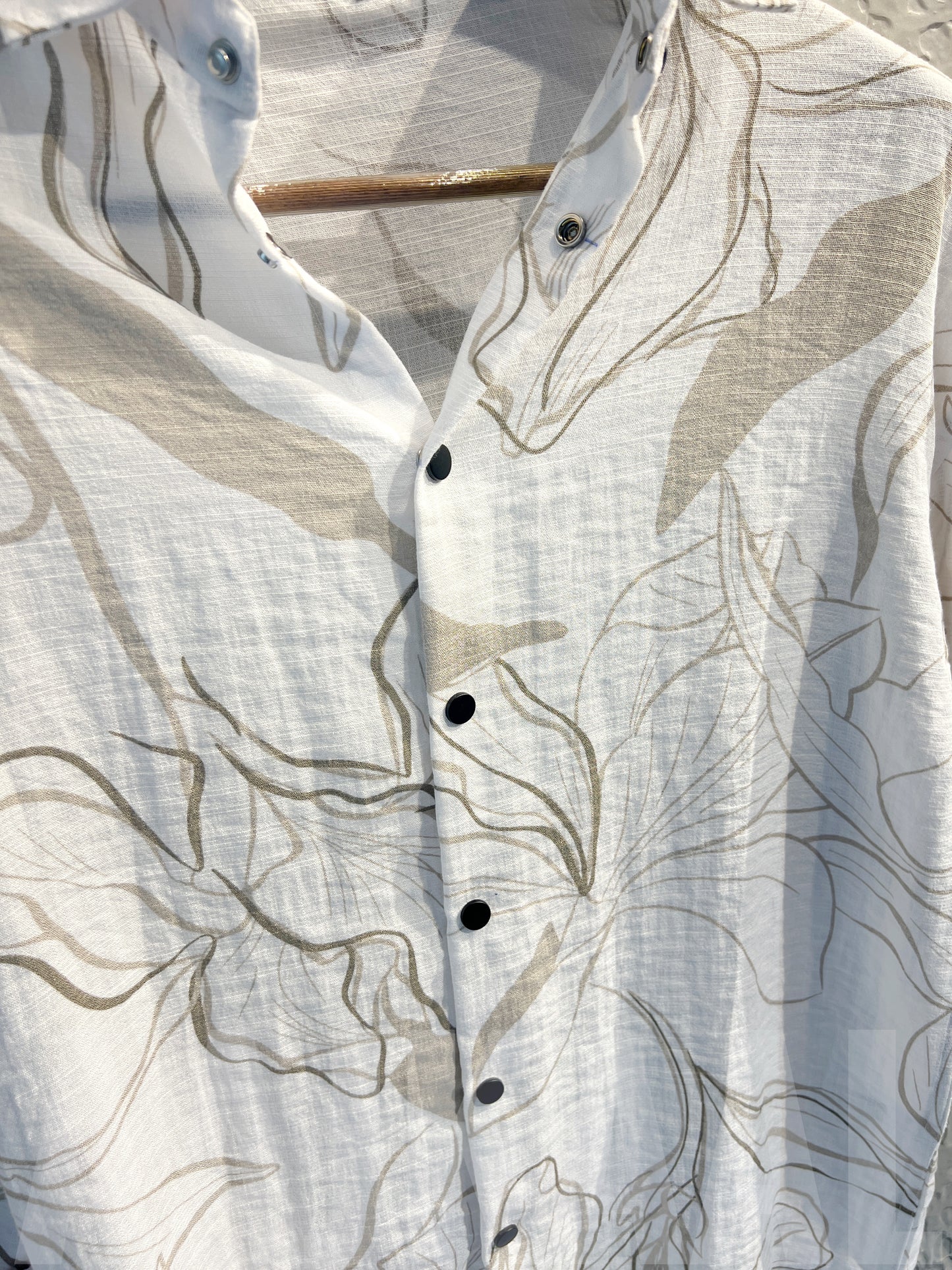 Printed White Full Sleeve Shirt