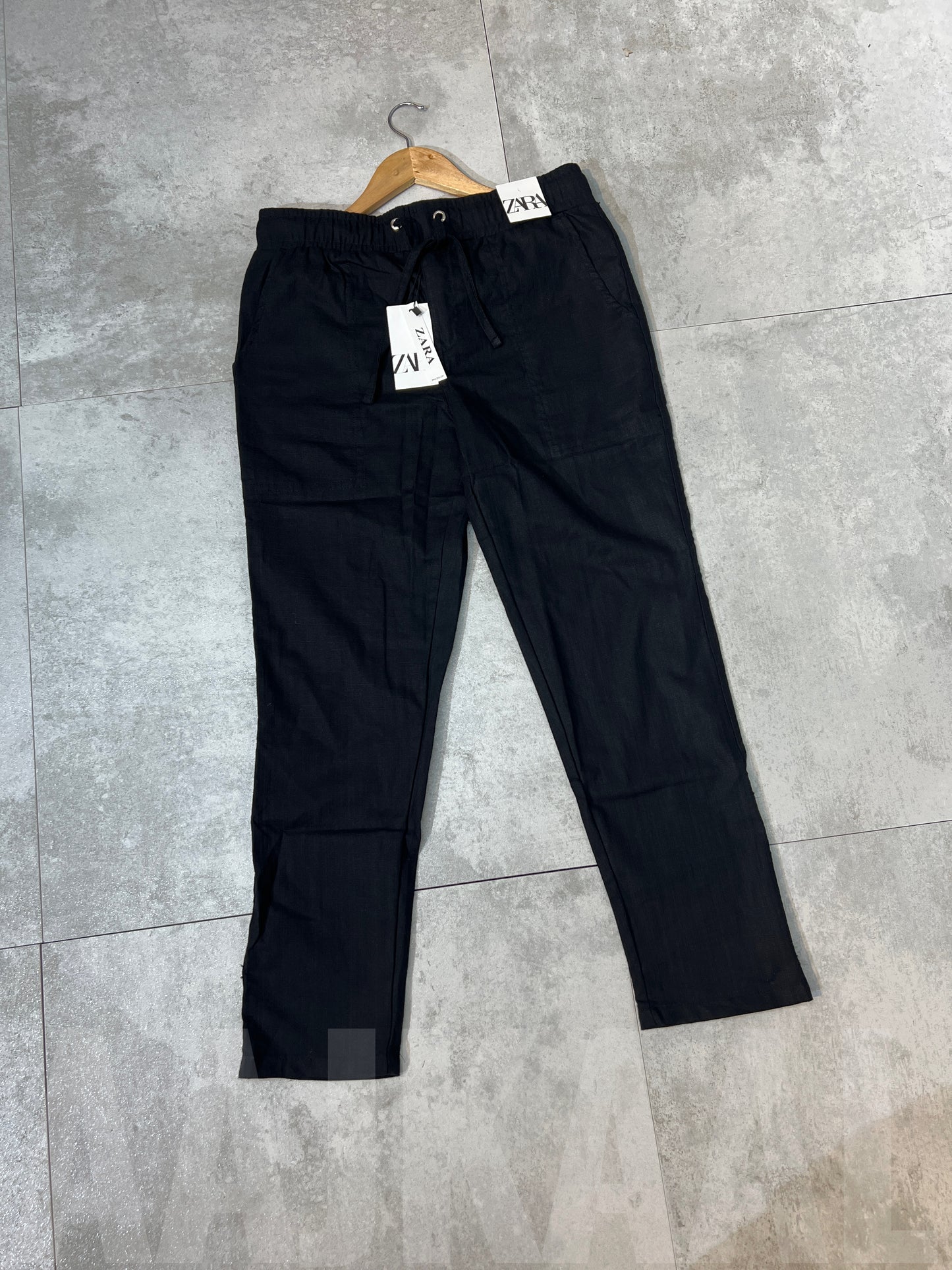 Black Remi Cotton Trouser