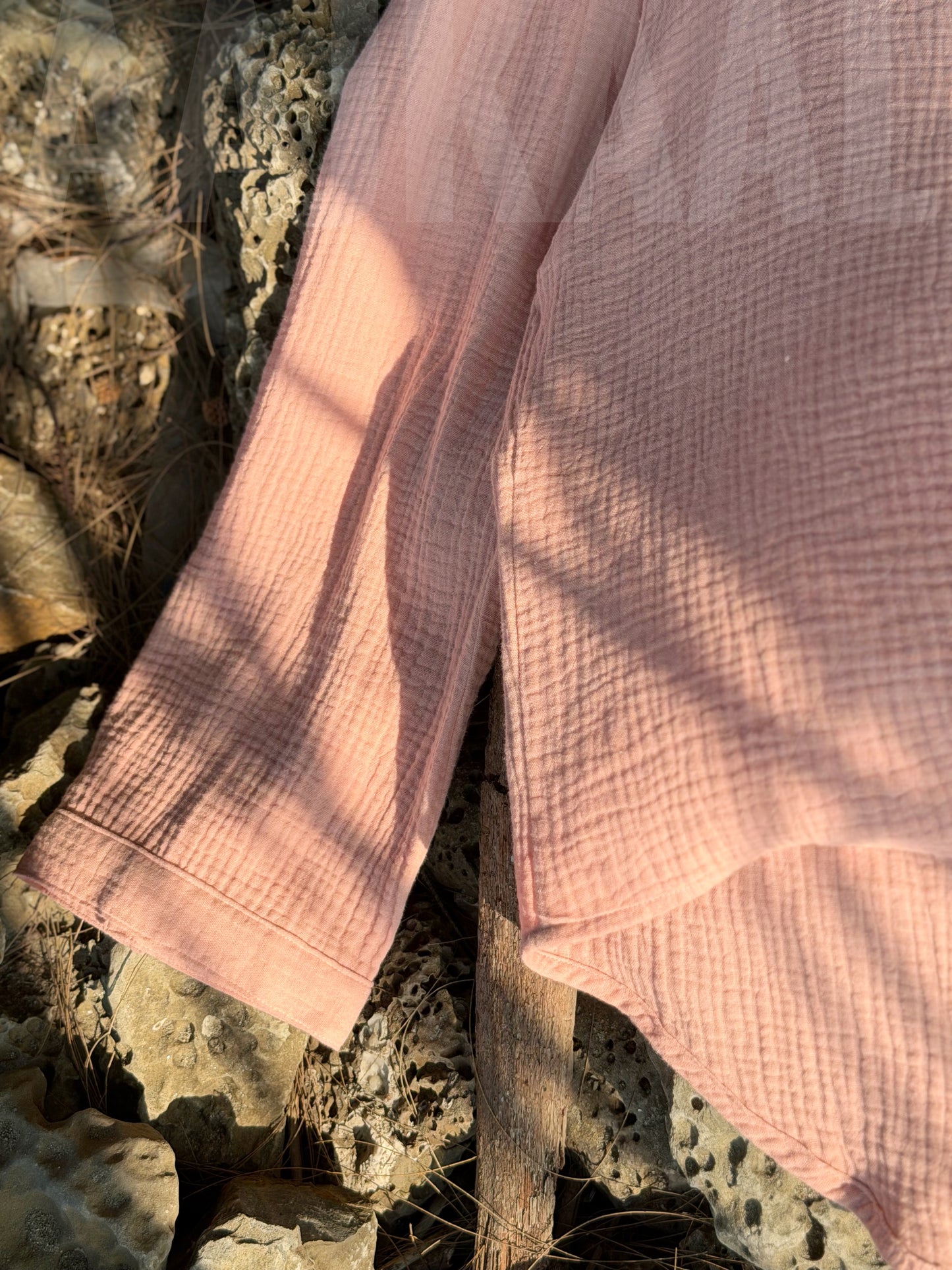 Terracotta Pink Urban Baggy Shirt