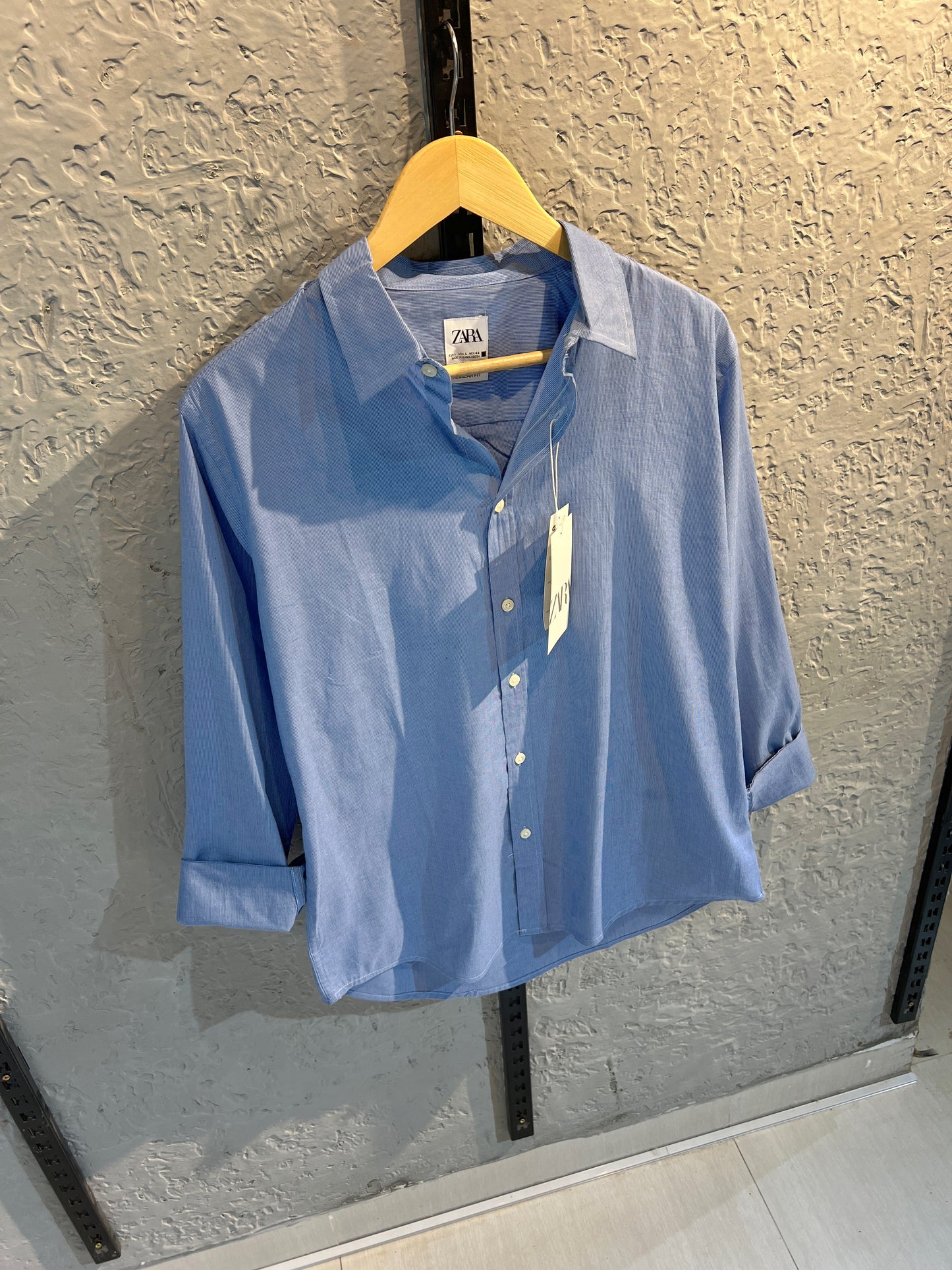 Denim Blue Gentle Stripe Full Sleeve Shirt