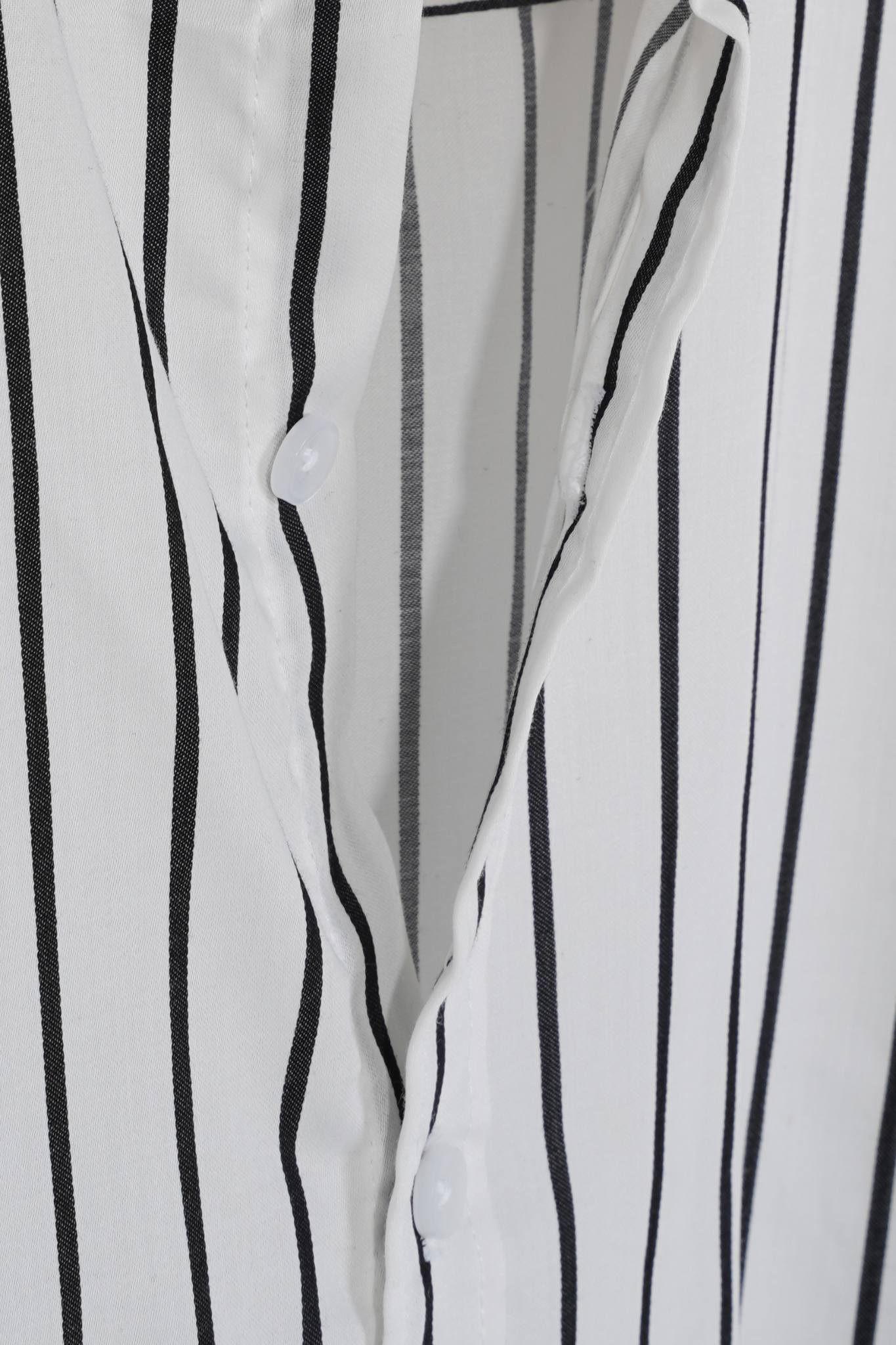 White with Black Stripe Full Sleeve Shirt