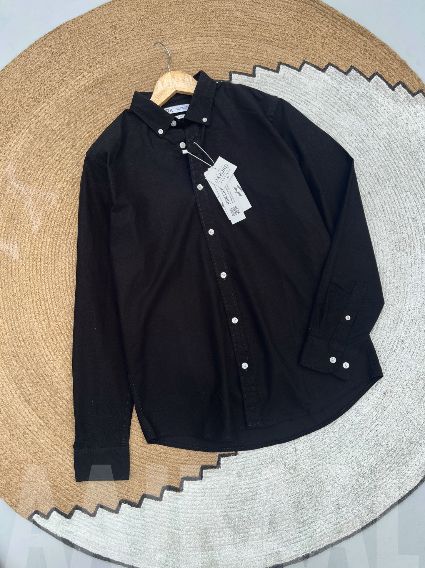 Oxford Black Full Sleeve Shirt