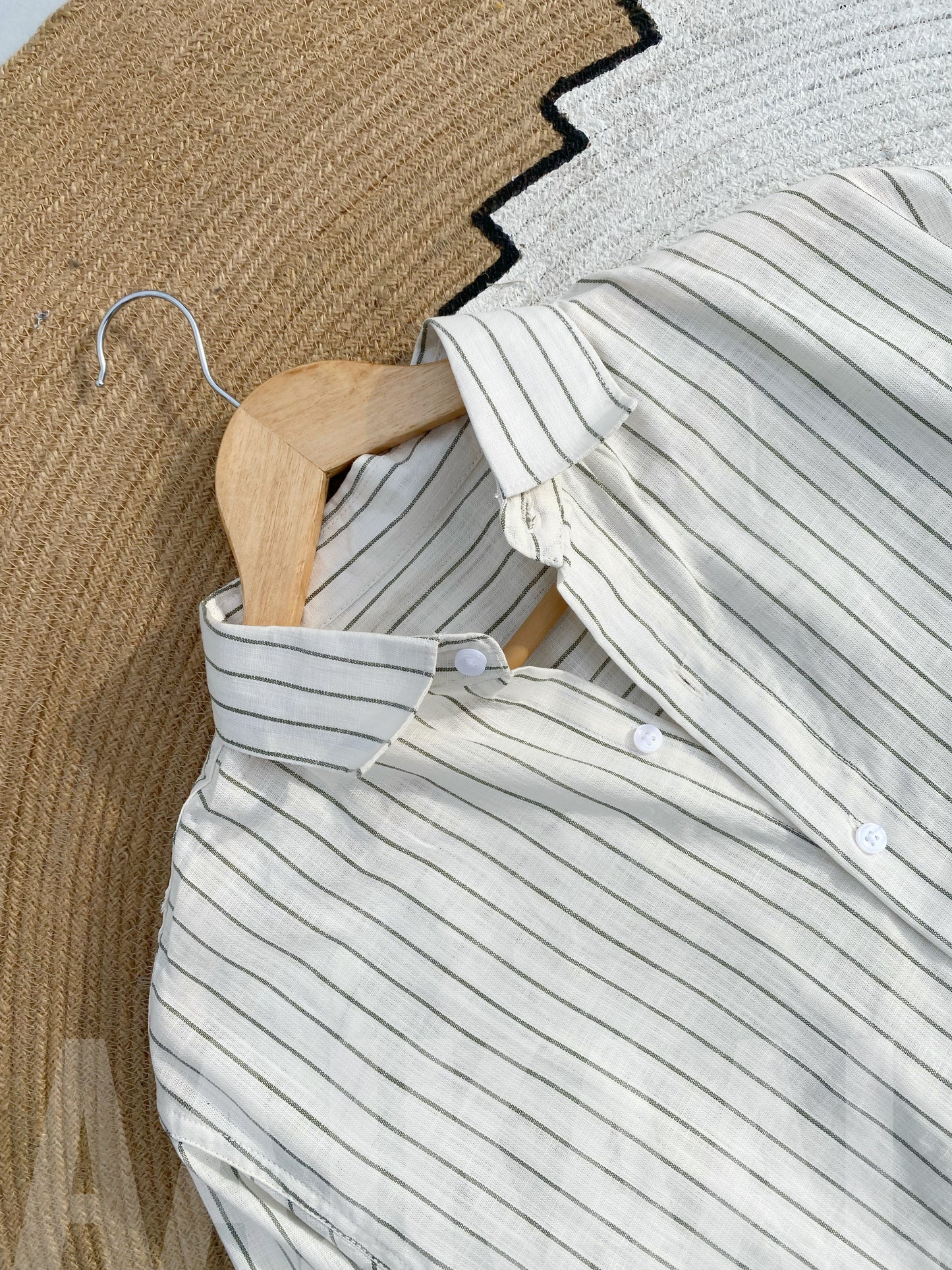 Fancy White Stripe Full Sleeve Shirt