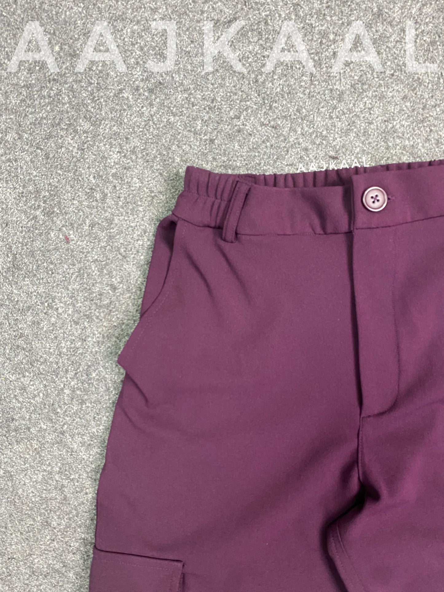 Wine Berry Cargo Pants