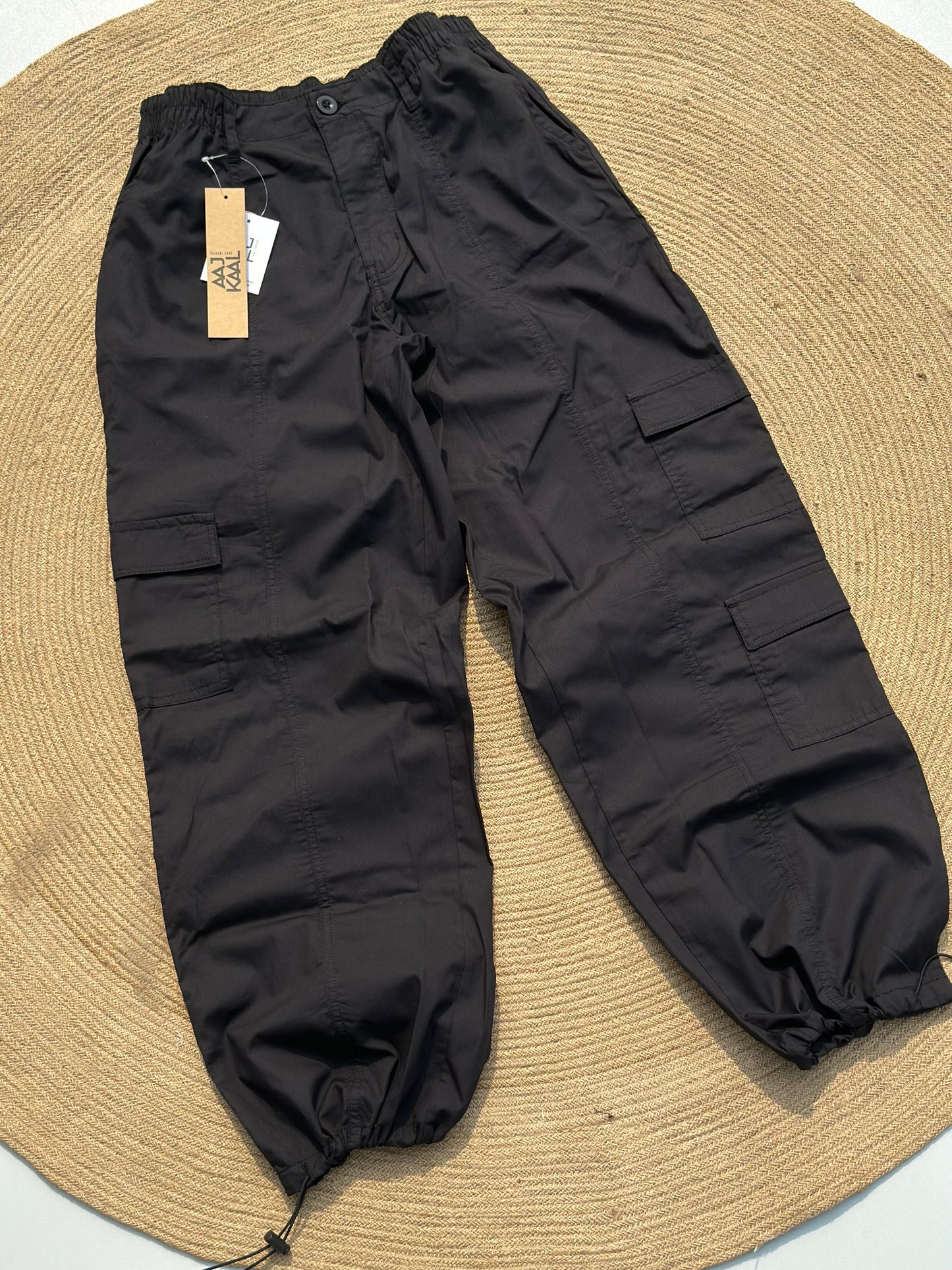 Black Parachute Pant