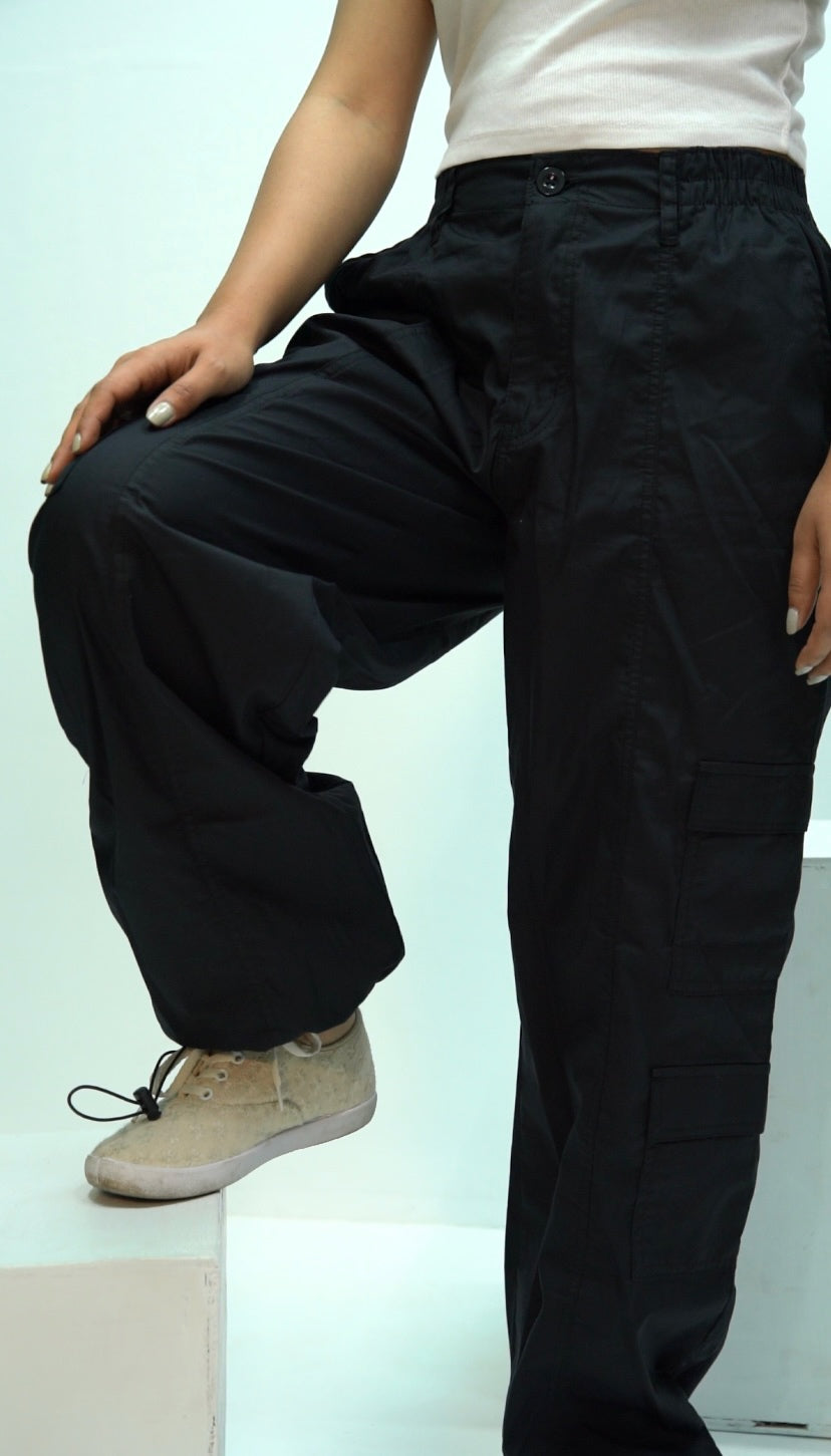 Black Parachute Pant