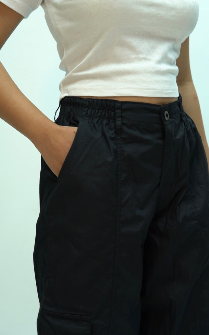 Black Parachute Pant